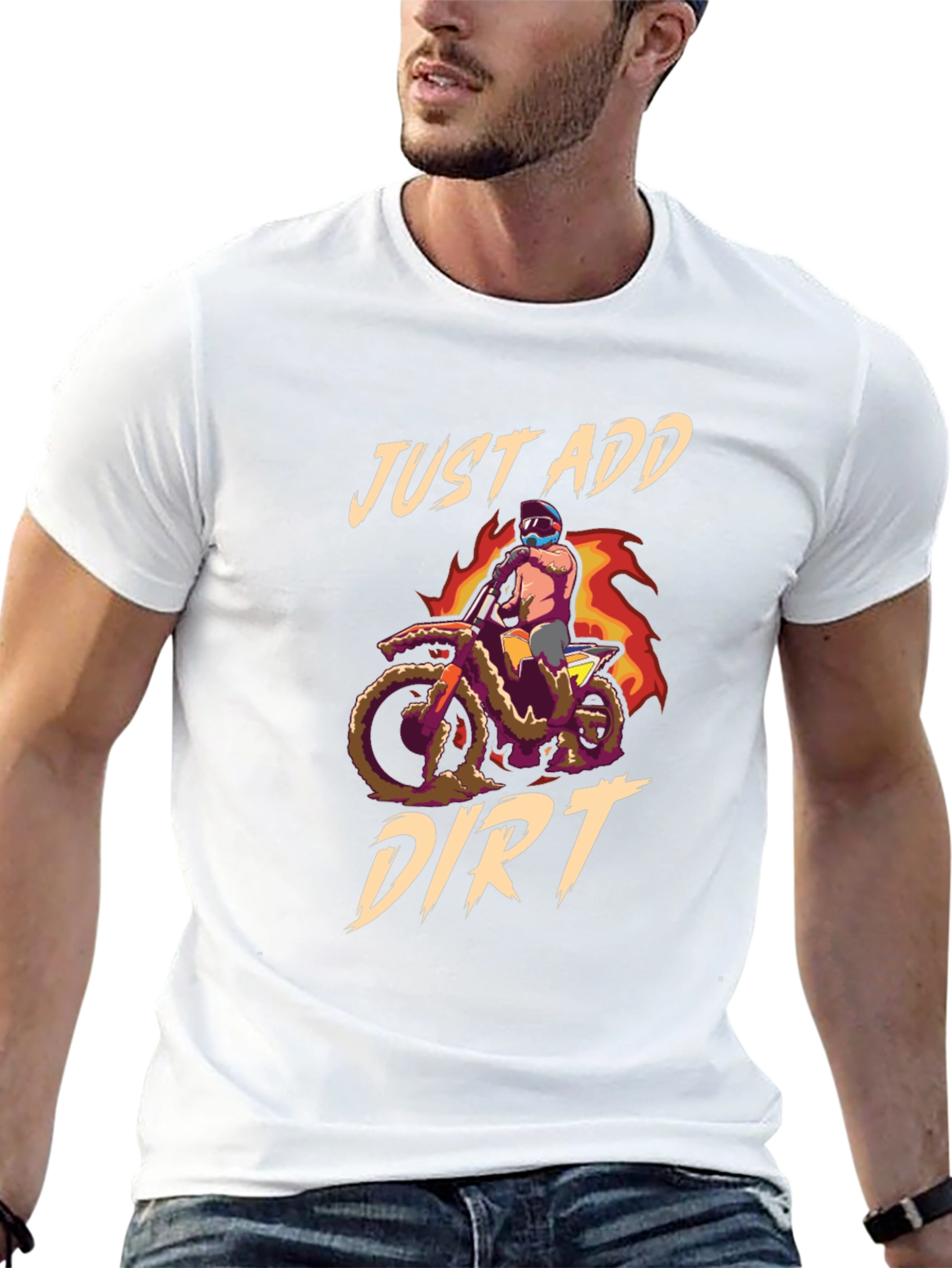 Just Add Dirt Motocross Graphic Tee