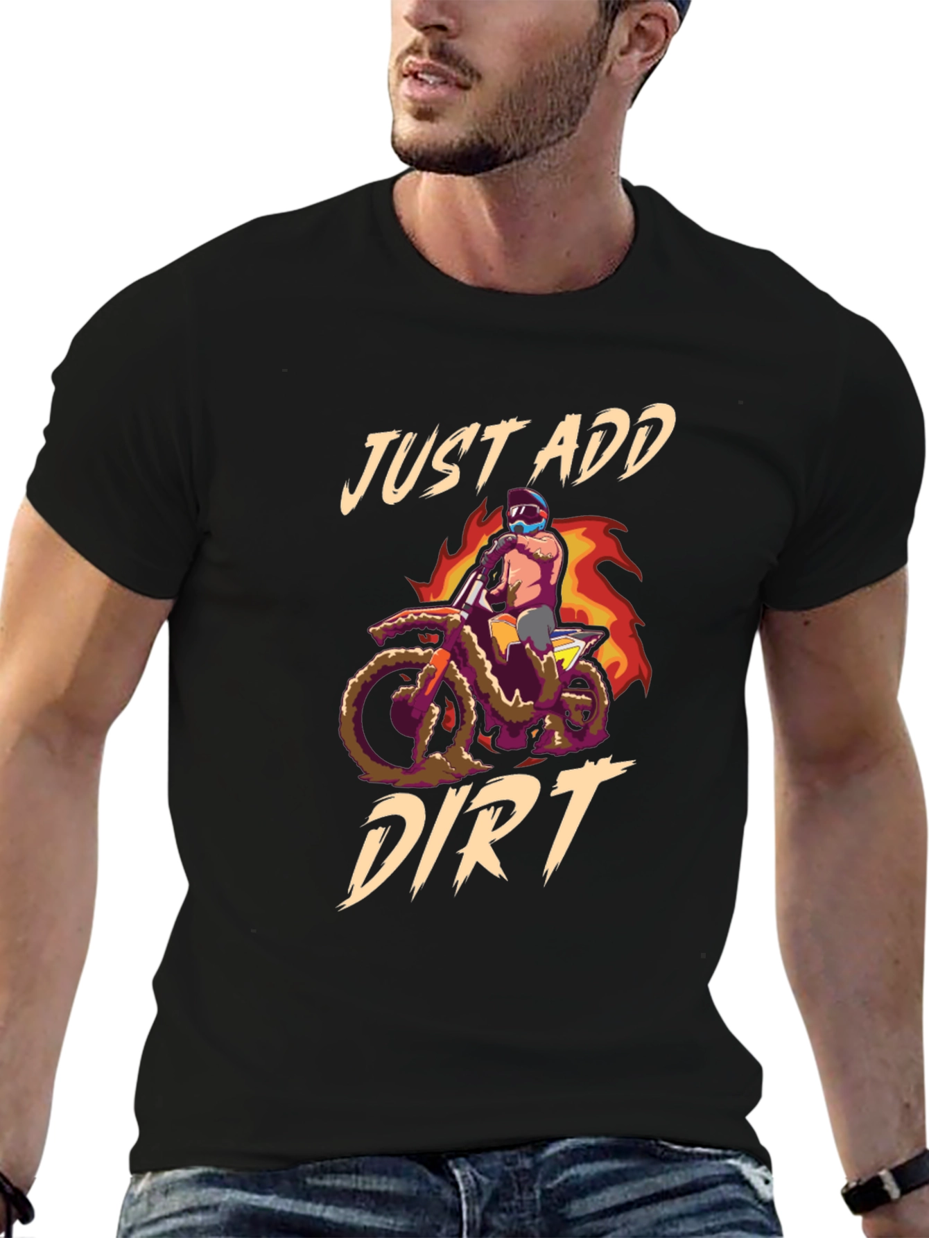 Just Add Dirt Motocross Graphic Tee