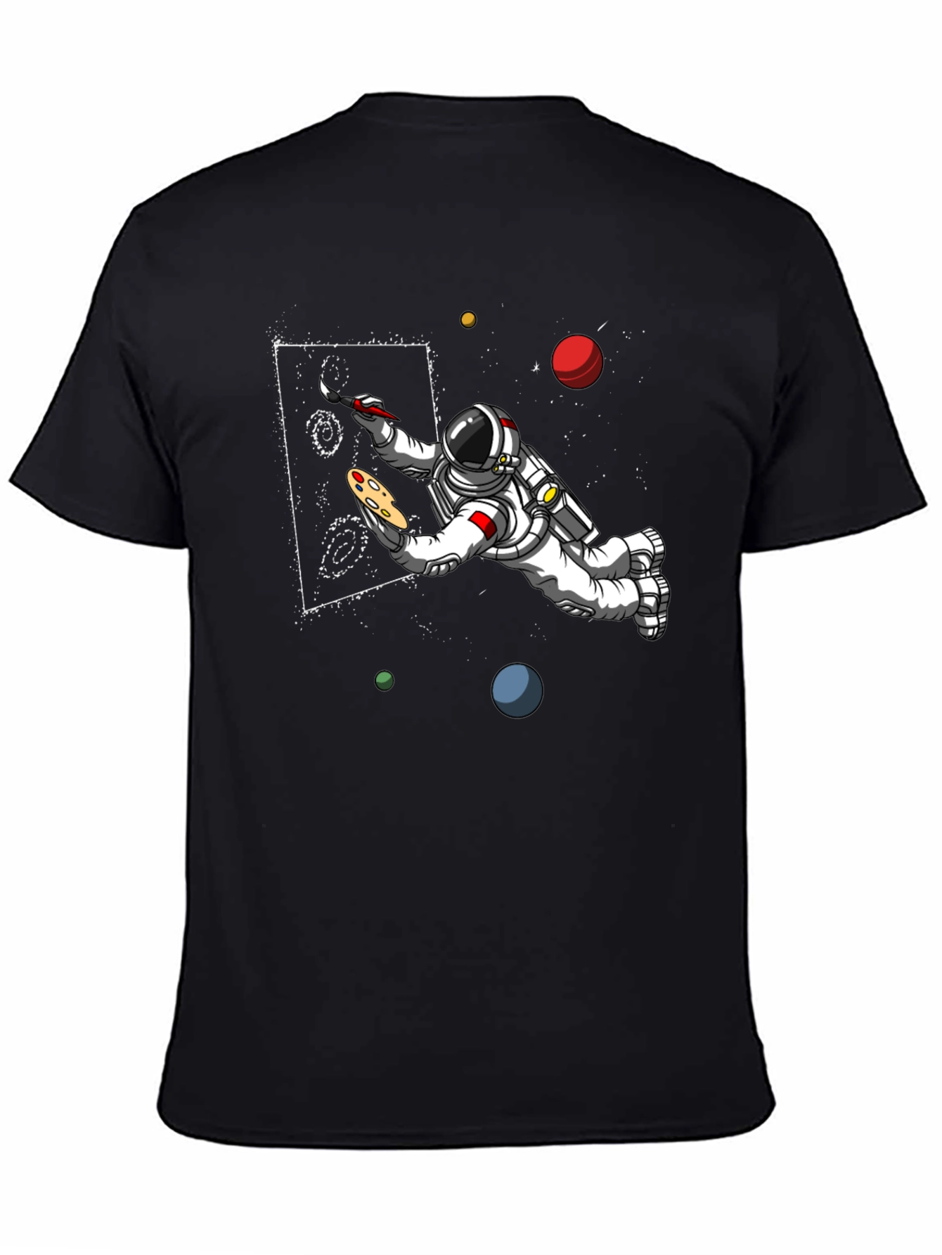 Astronaut Painting Space T-Shirt - Unique Design