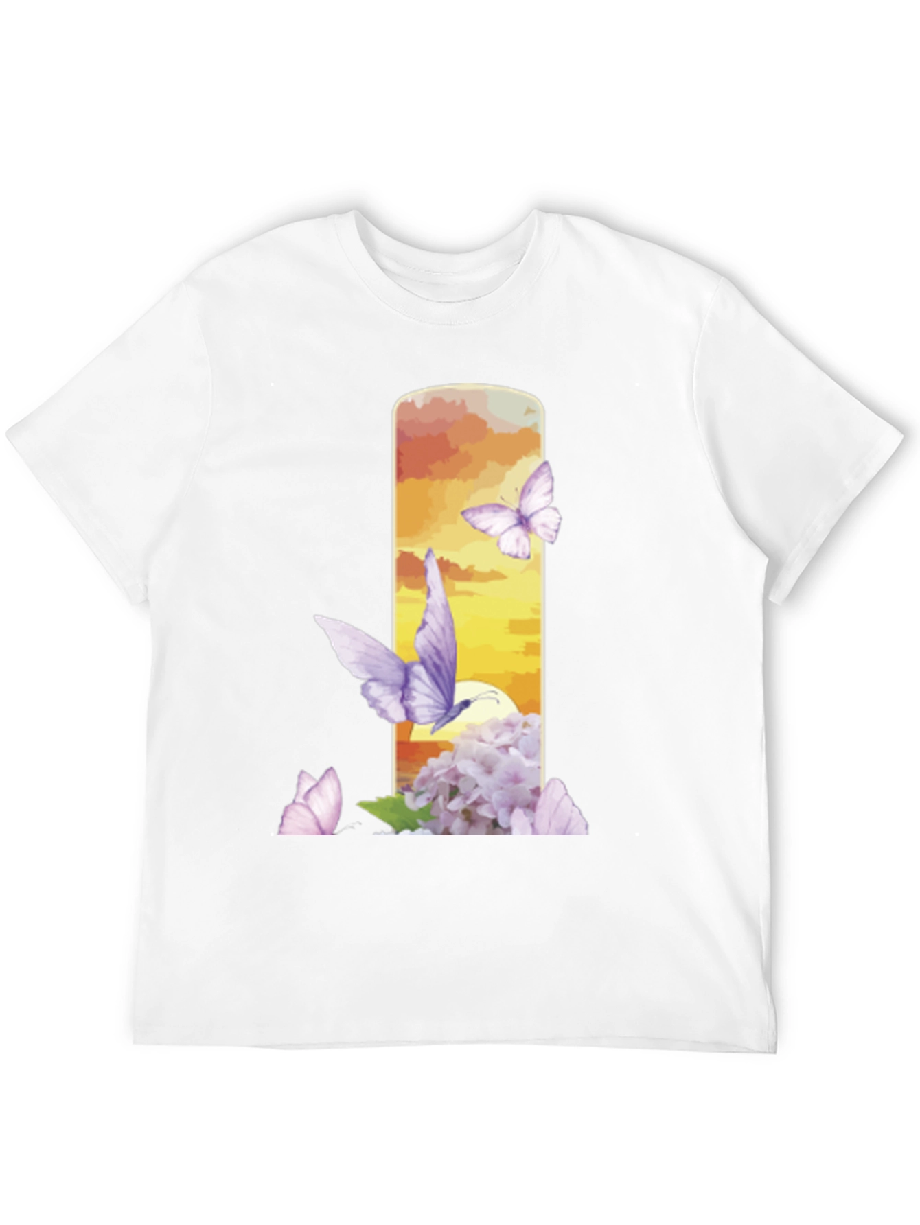 Floral Butterfly Graphic Tee - Nature Inspired Design