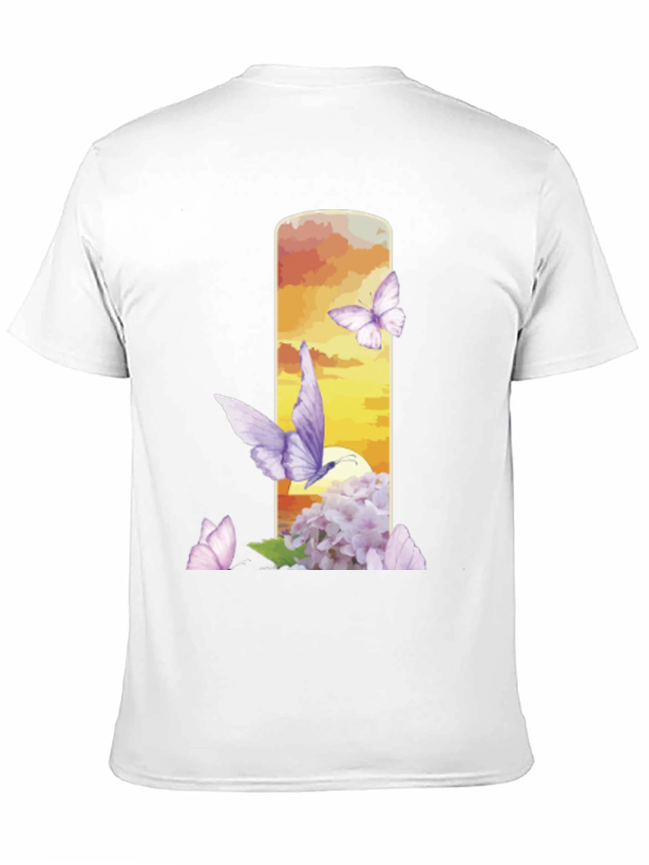 Floral Butterfly Graphic Tee - Nature Inspired Design