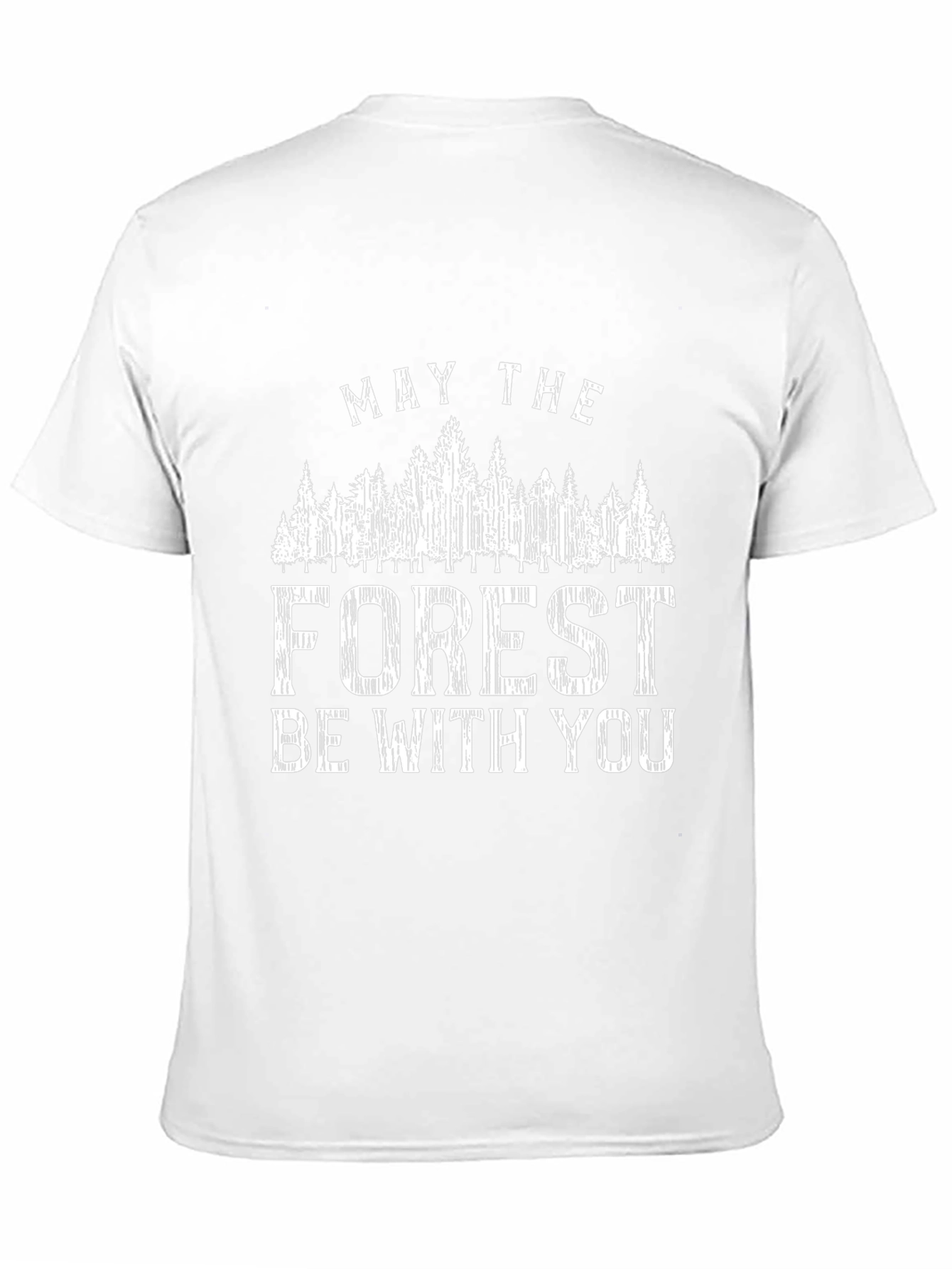 May The Forest Be With You Black T-Shirt