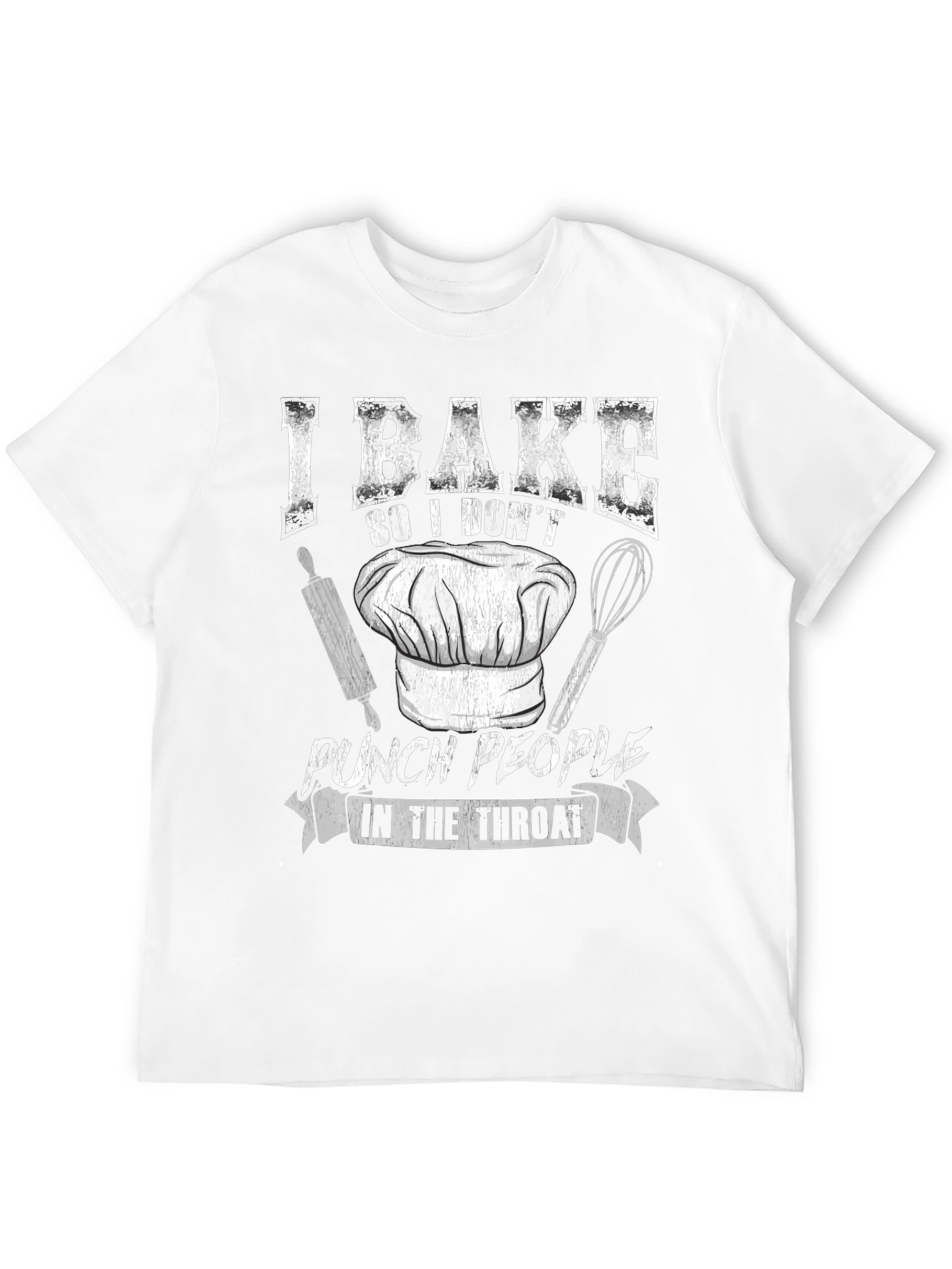 I Bake Funny Black T-Shirt