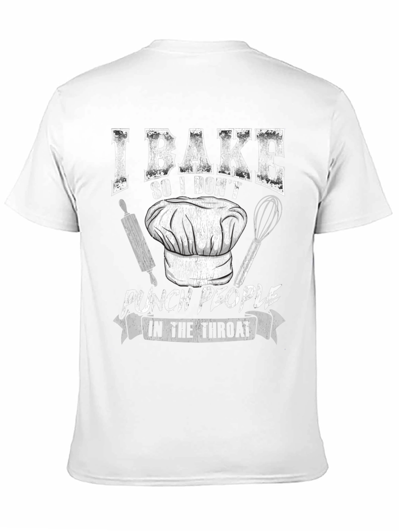 I Bake Funny Black T-Shirt
