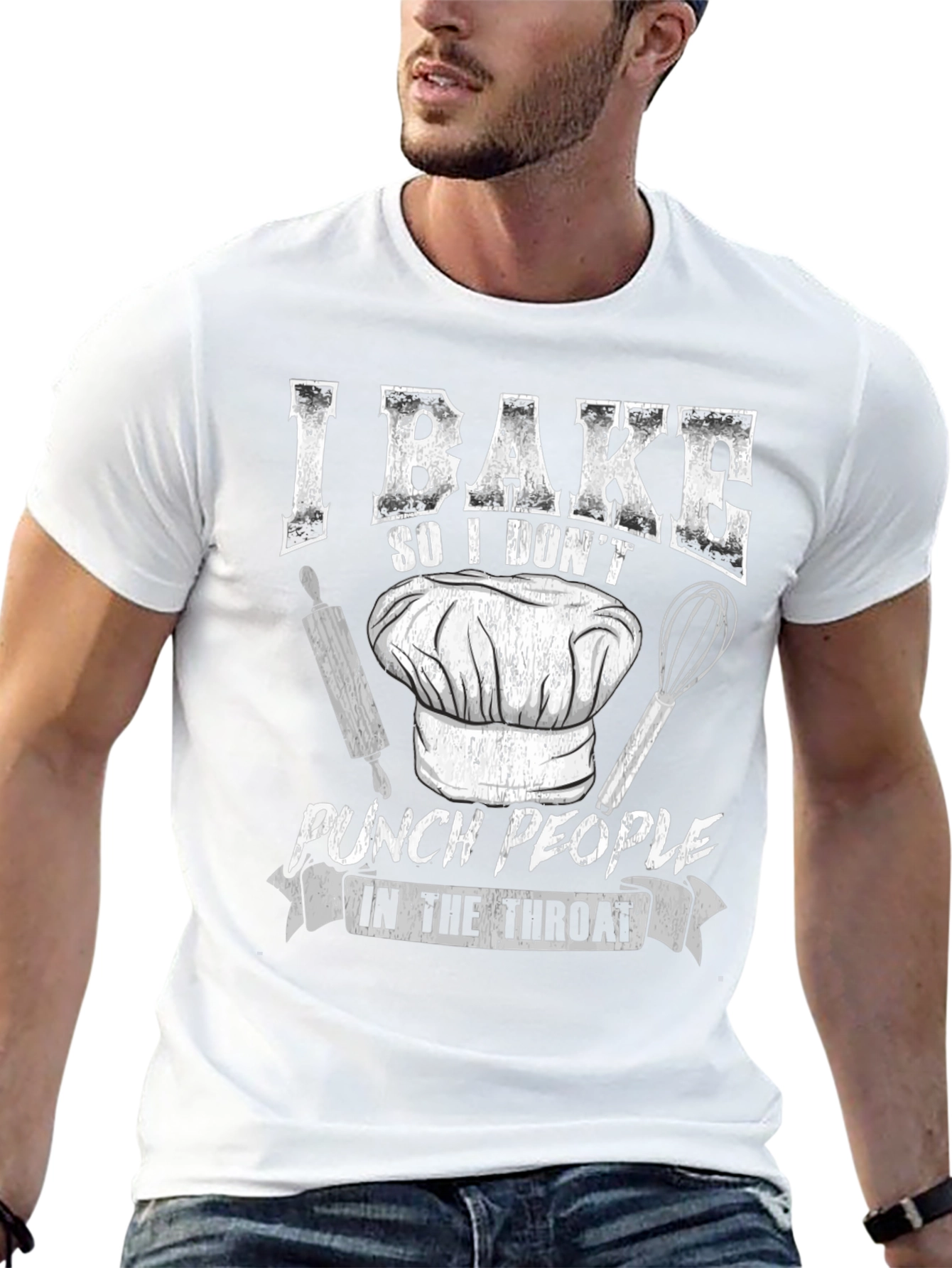 I Bake Funny Black T-Shirt
