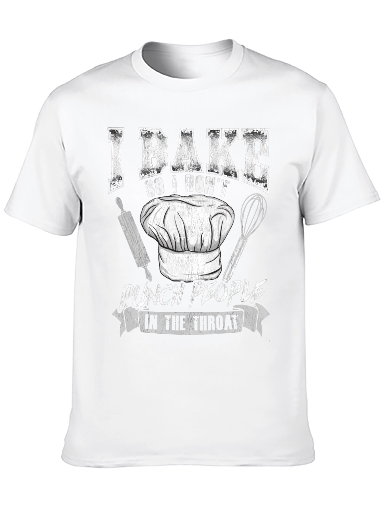 I Bake Funny Black T-Shirt