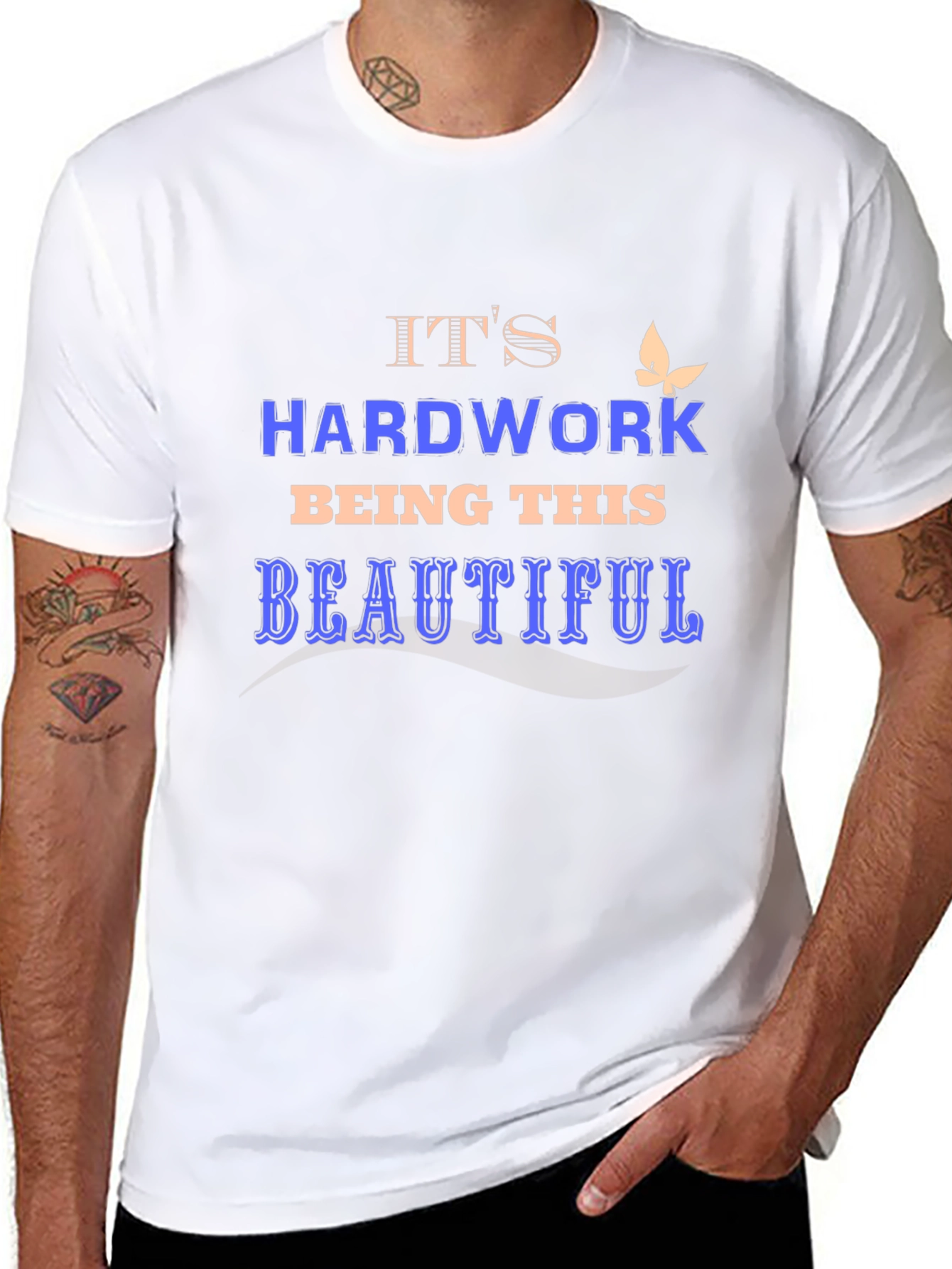Hard Work Being Beautiful Graphic Tee