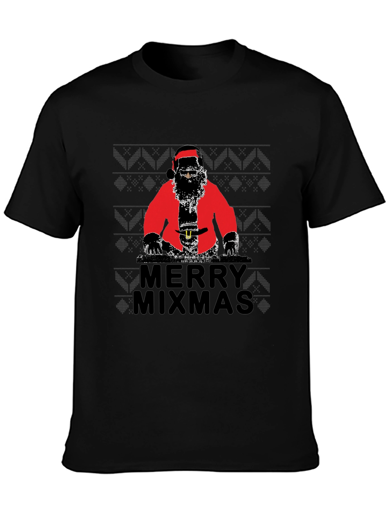 Merry Mixmas DJ Santa T-Shirt - Holiday Party