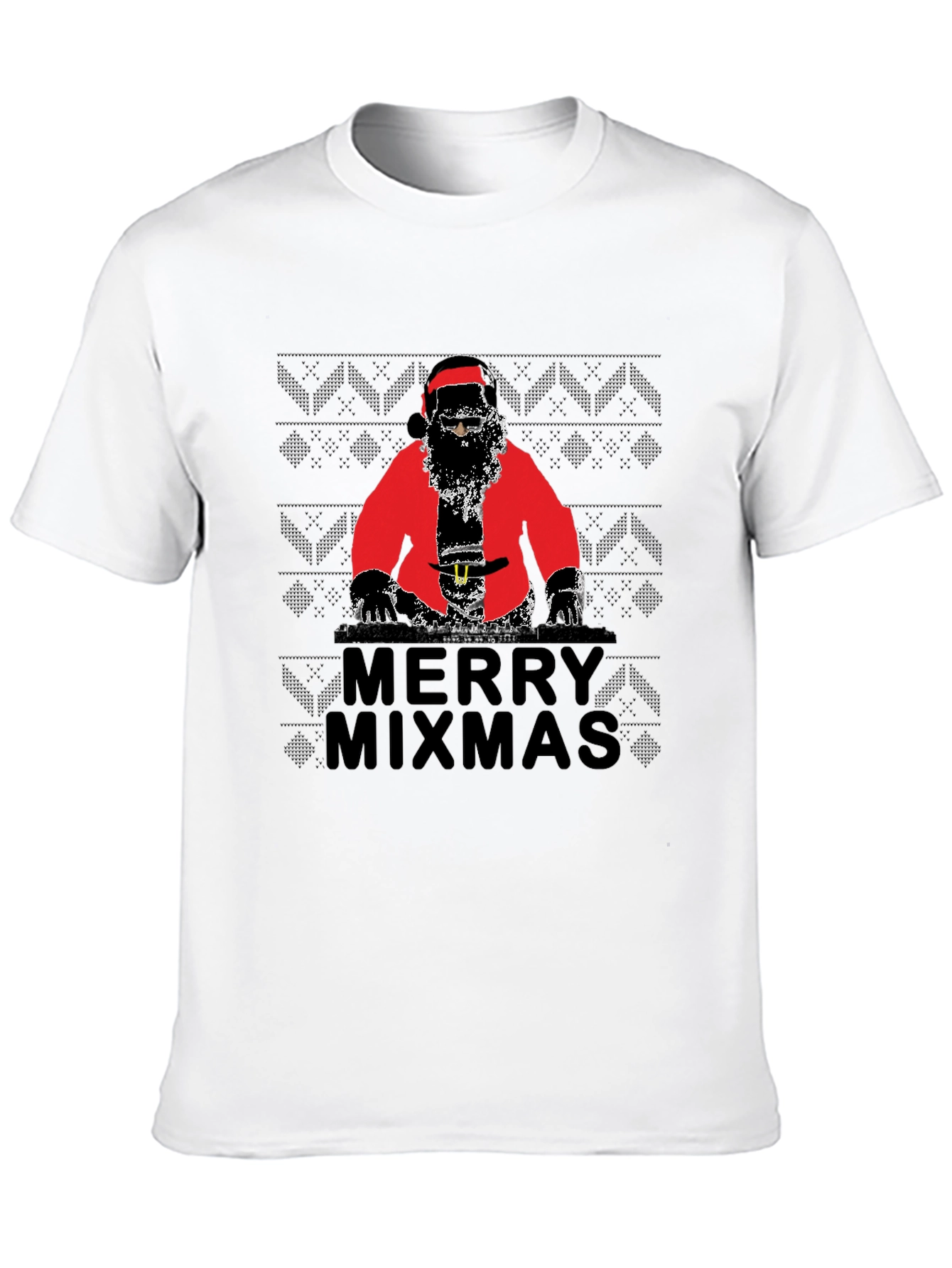 Merry Mixmas DJ Santa T-Shirt - Holiday Party