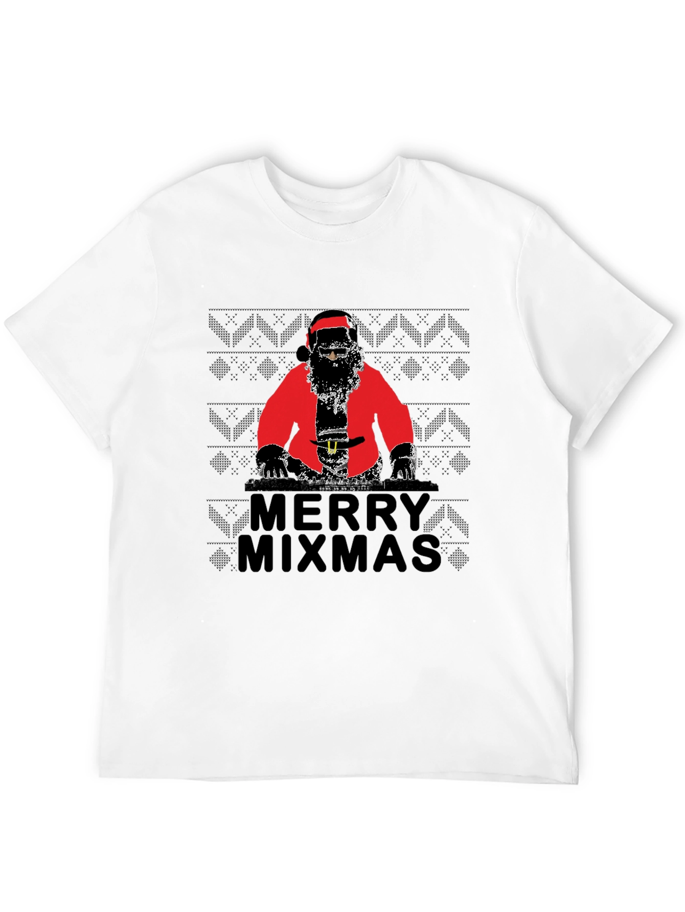 Merry Mixmas DJ Santa T-Shirt - Holiday Party