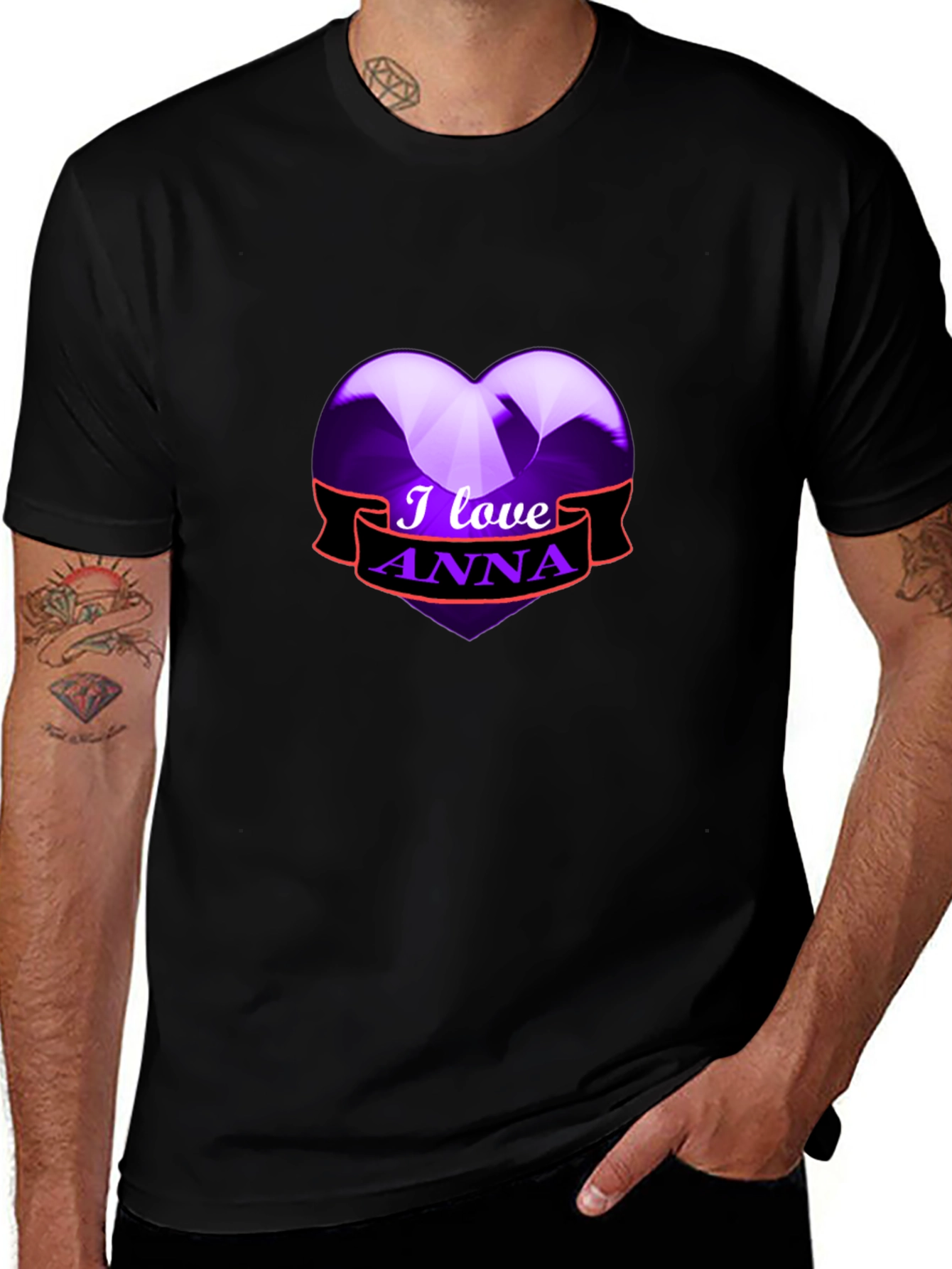 I Love Anna Graphic Tee - Heart Design