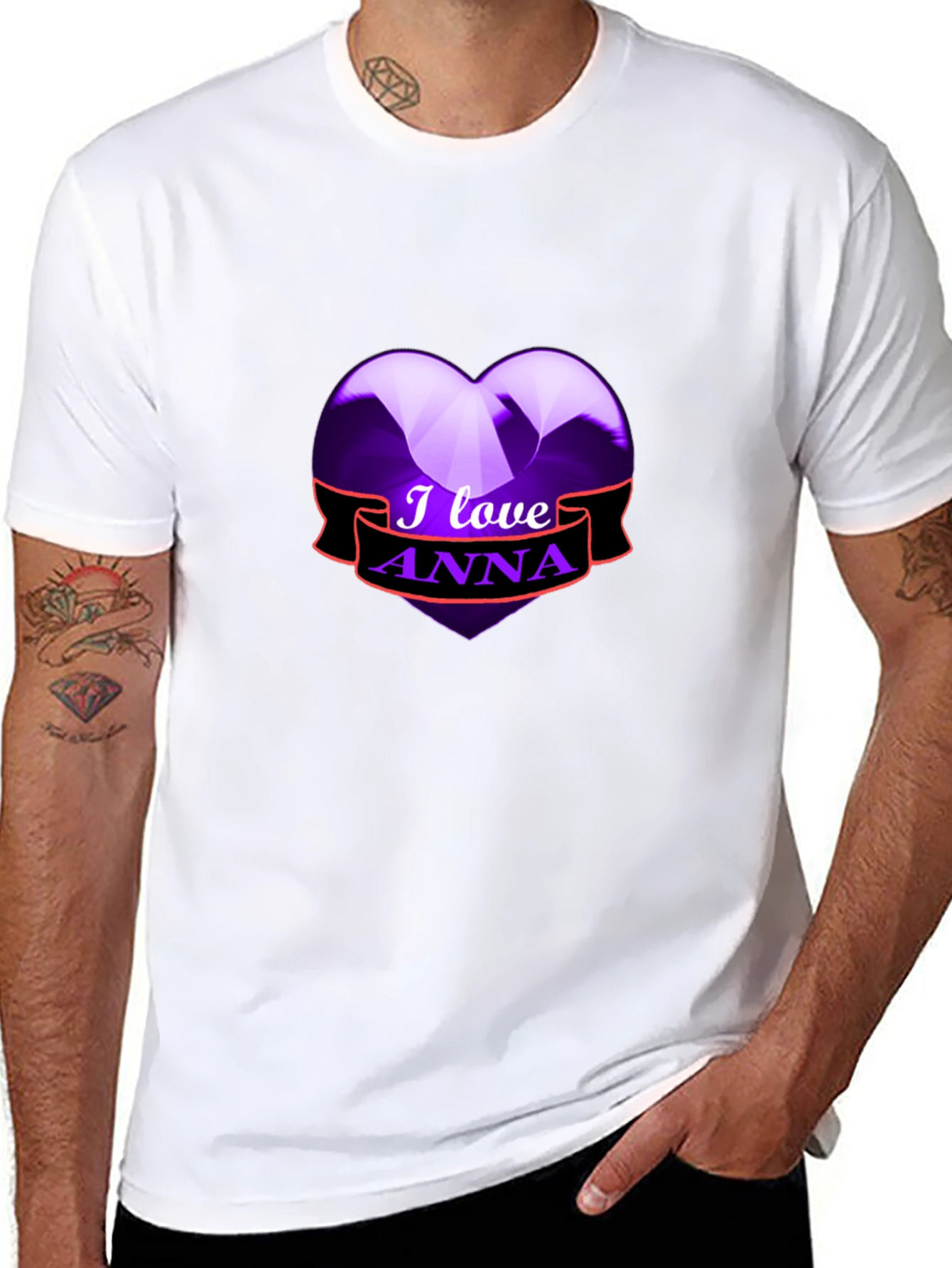 I Love Anna Graphic Tee - Heart Design