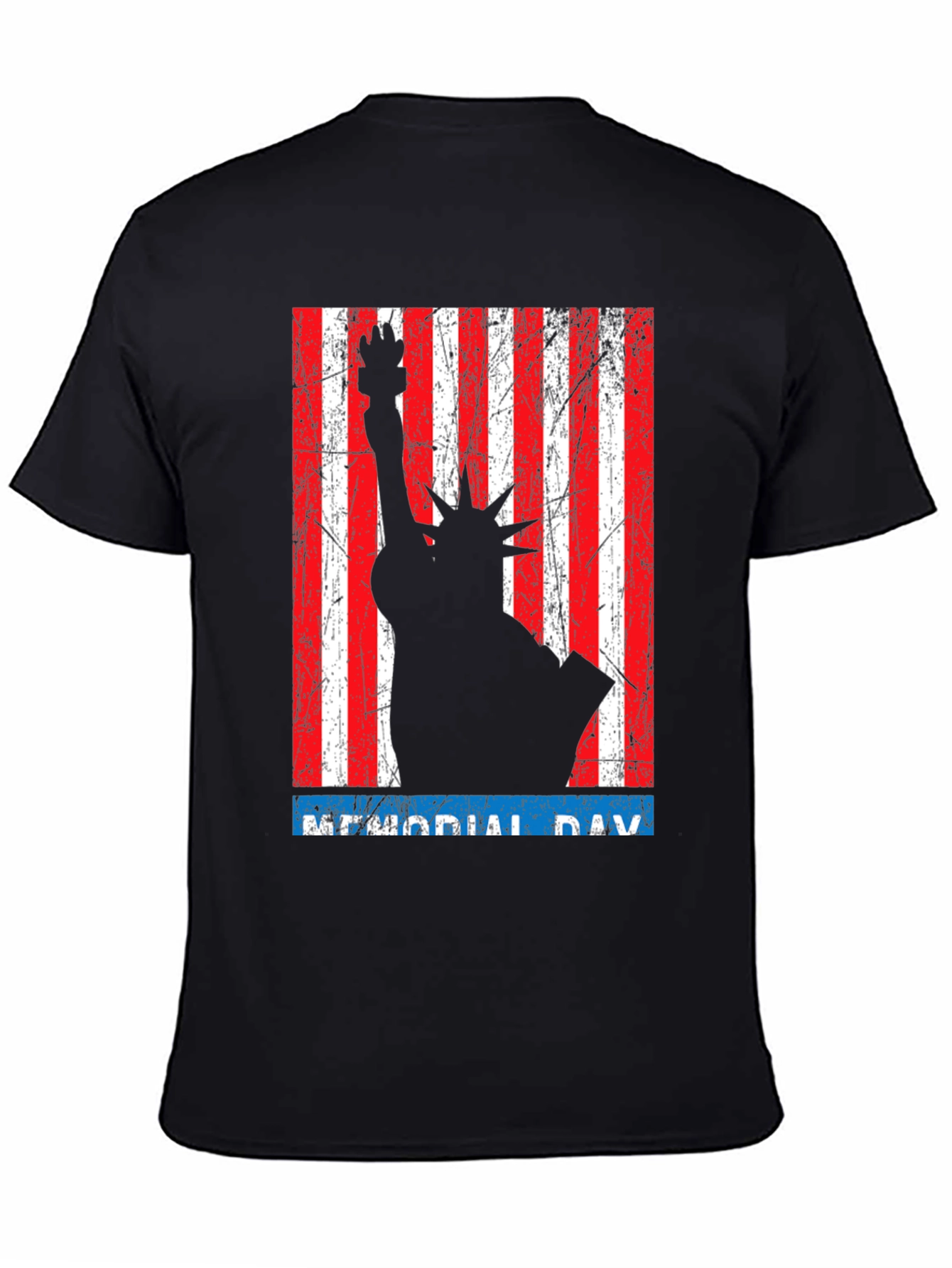 Memorial Day Statue of Liberty Graphic T-Shirt