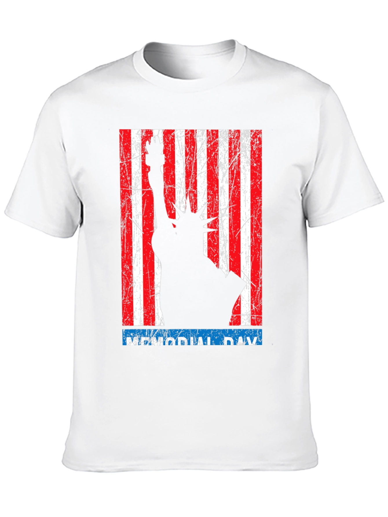 Memorial Day Statue of Liberty Graphic T-Shirt