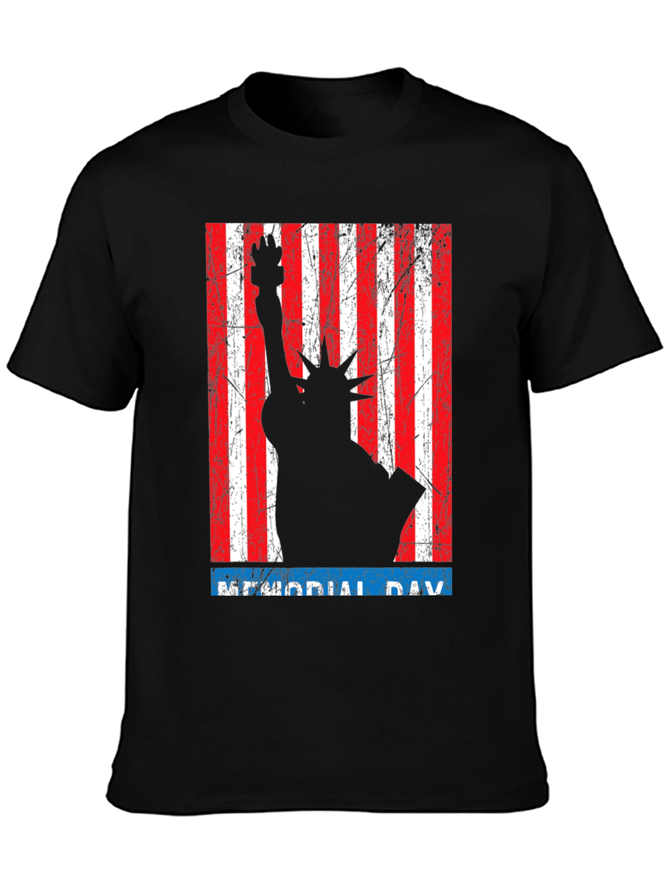 Memorial Day Statue of Liberty Graphic T-Shirt