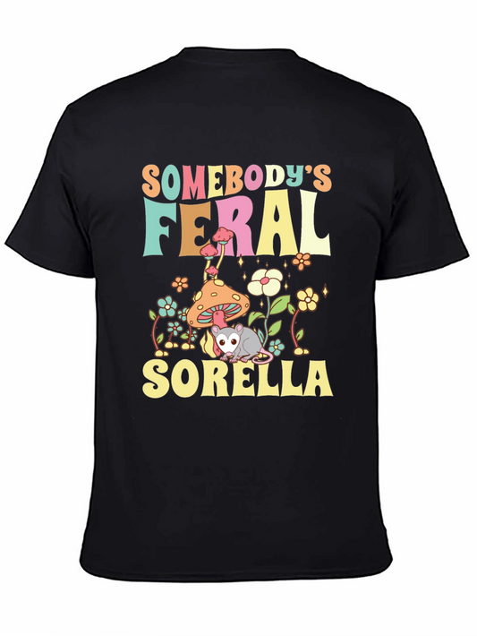 Feral Sorella T-Shirt - Cute Opossum Graphic Tee