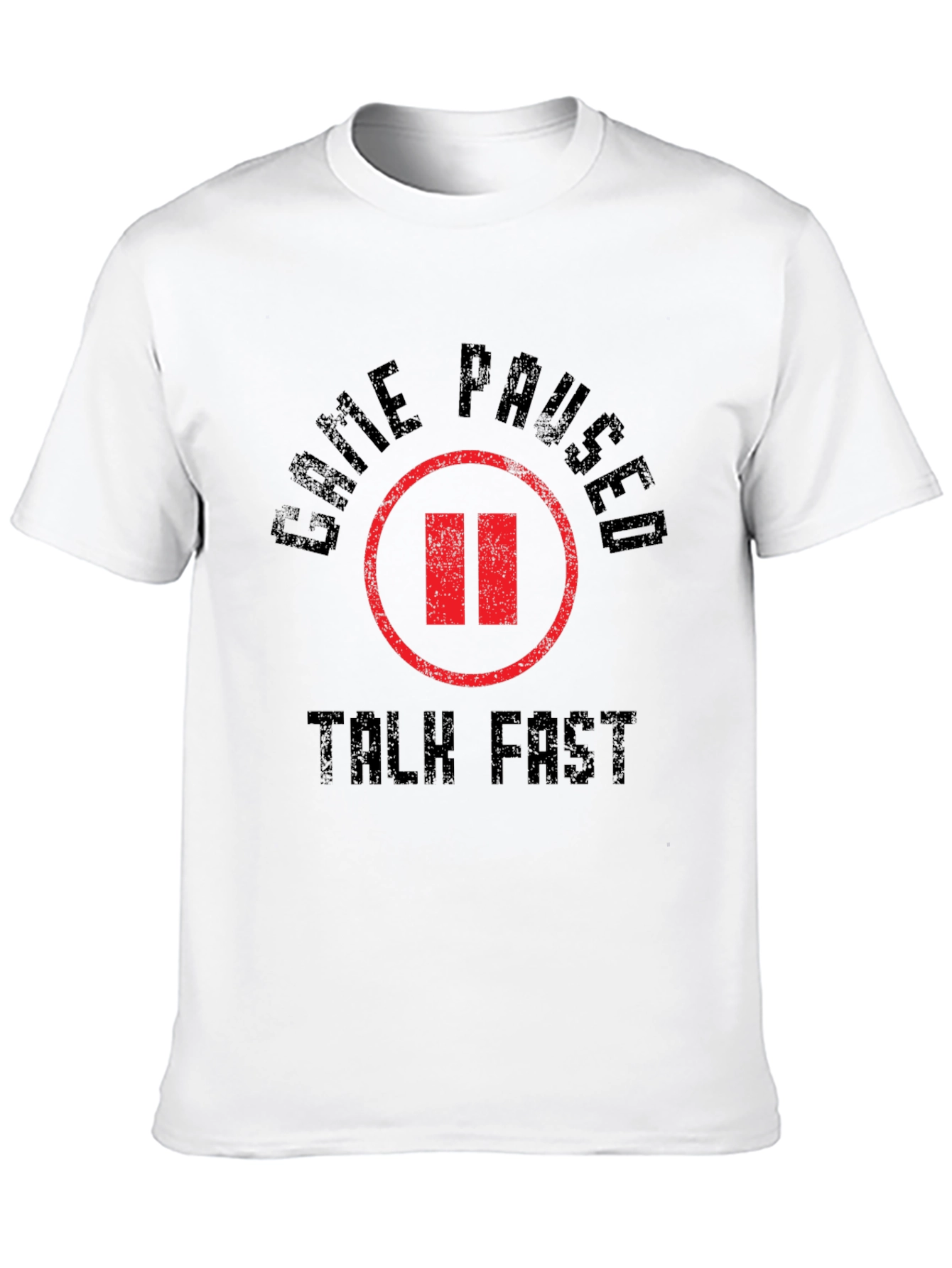Game Paused Talk Fast Graphic Tee - Gamer Shirt