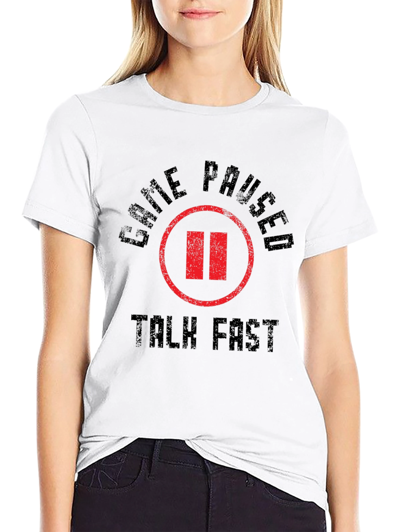 Game Paused Talk Fast Graphic Tee - Gamer Shirt