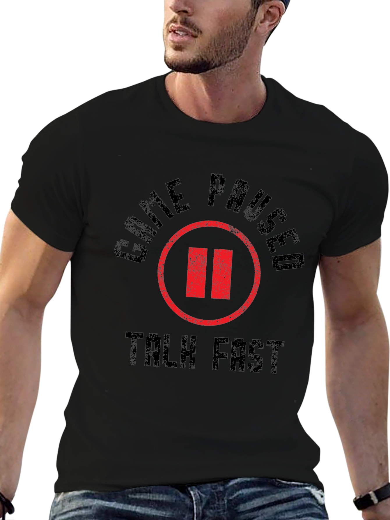 Game Paused Talk Fast Graphic Tee - Gamer Shirt
