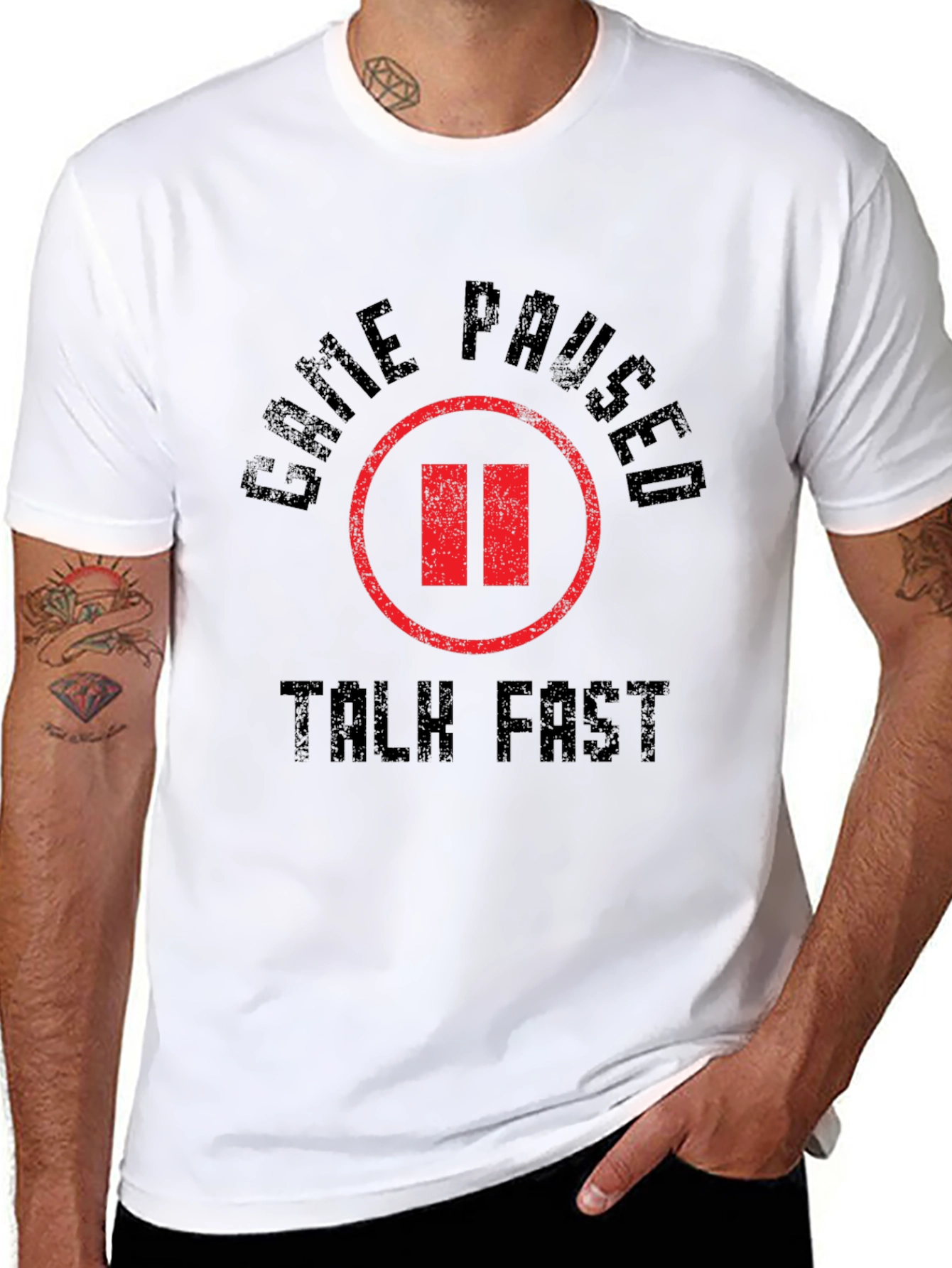 Game Paused Talk Fast Graphic Tee - Gamer Shirt