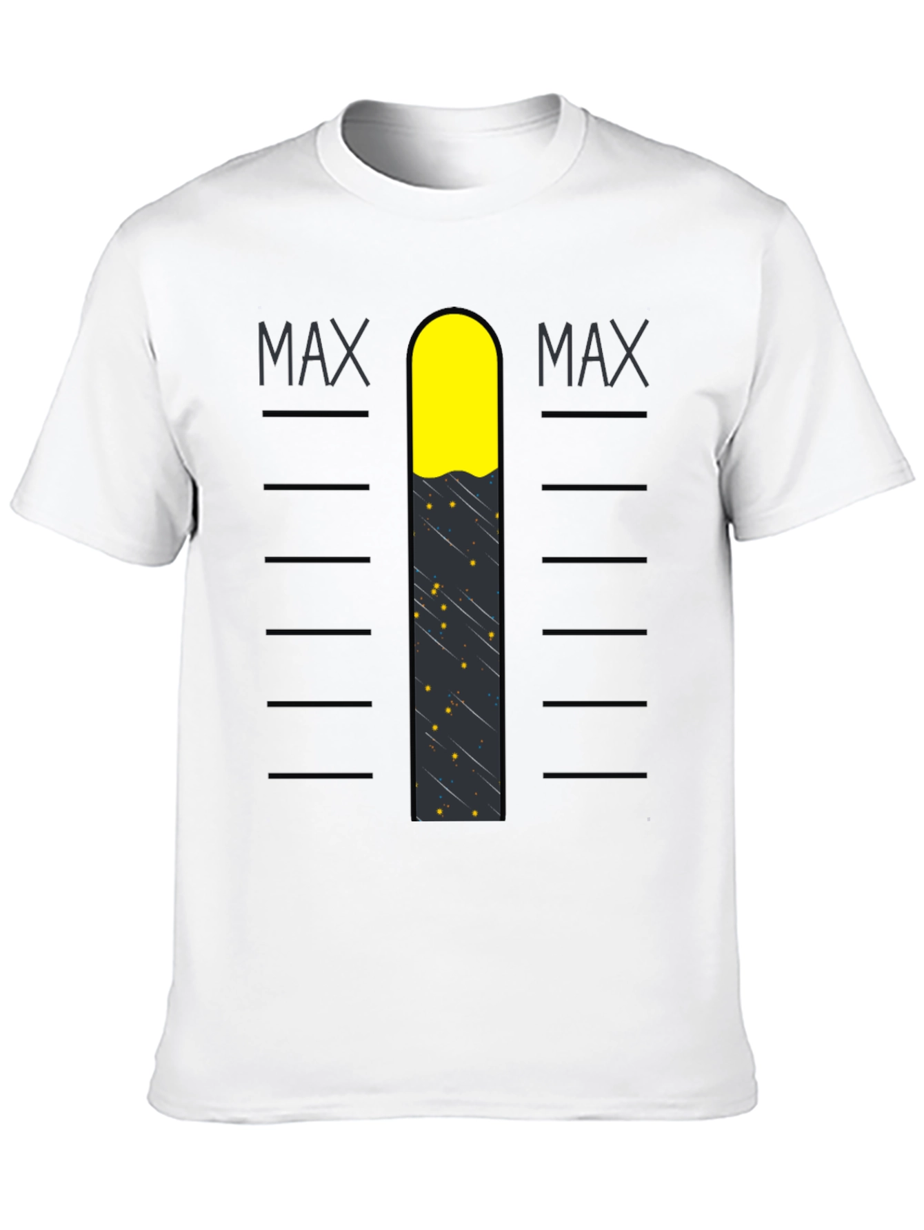 Max Level Graphic Tee - Black Cotton Blend