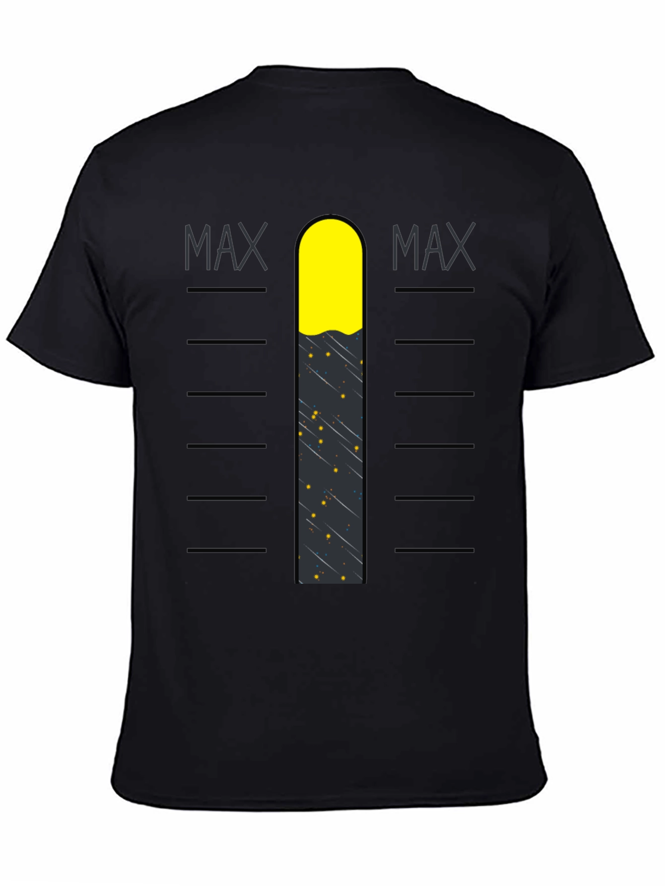 Max Level Graphic Tee - Black Cotton Blend
