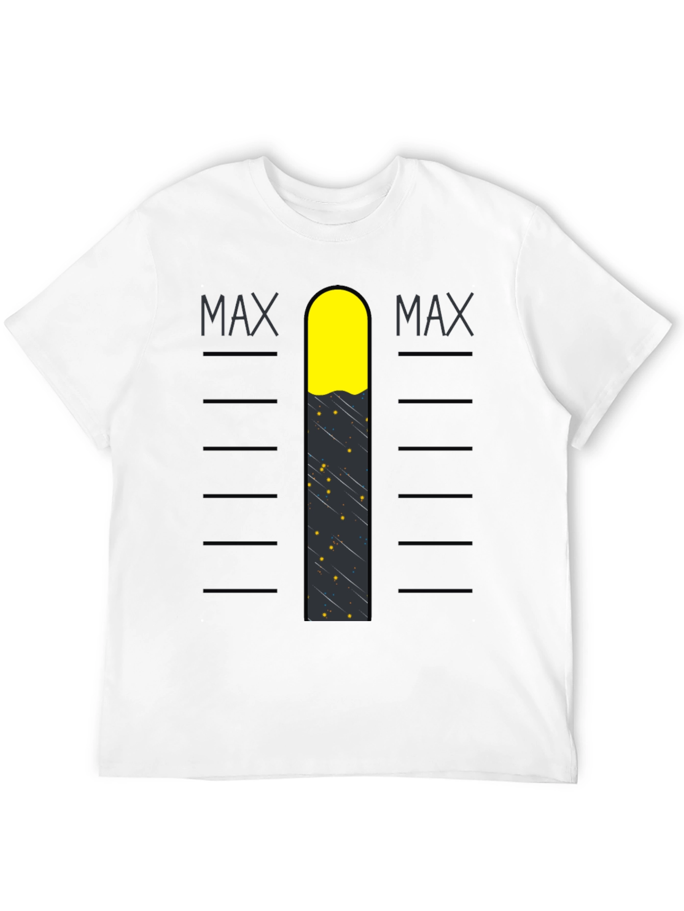 Max Level Graphic Tee - Black Cotton Blend