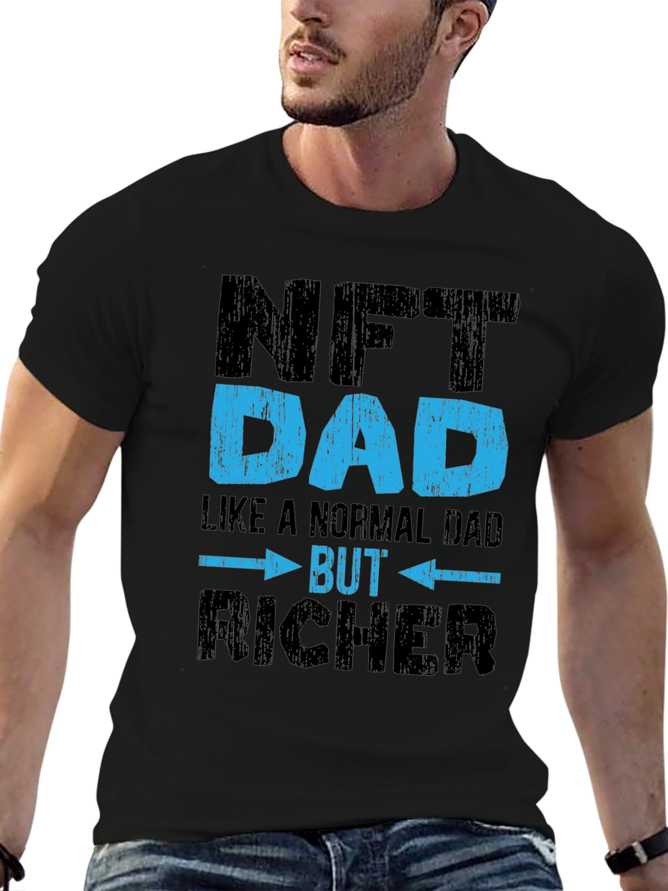 NFT Dad Graphic T-Shirt - Richer Dad Humor