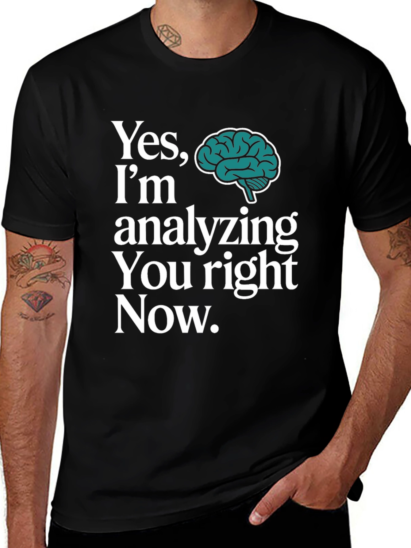 Analyzing You Brain Graphic T-Shirt
