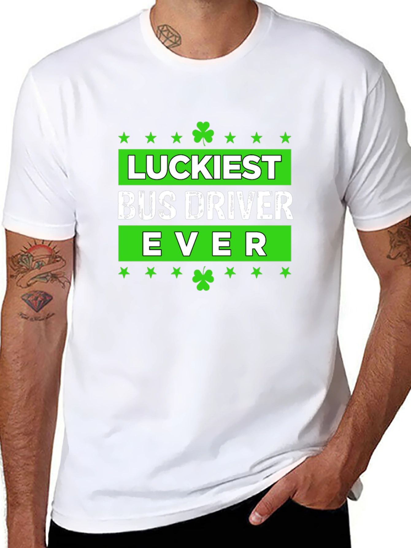 Luckiest Bus Driver Ever St. Patricks Day T-Shirt