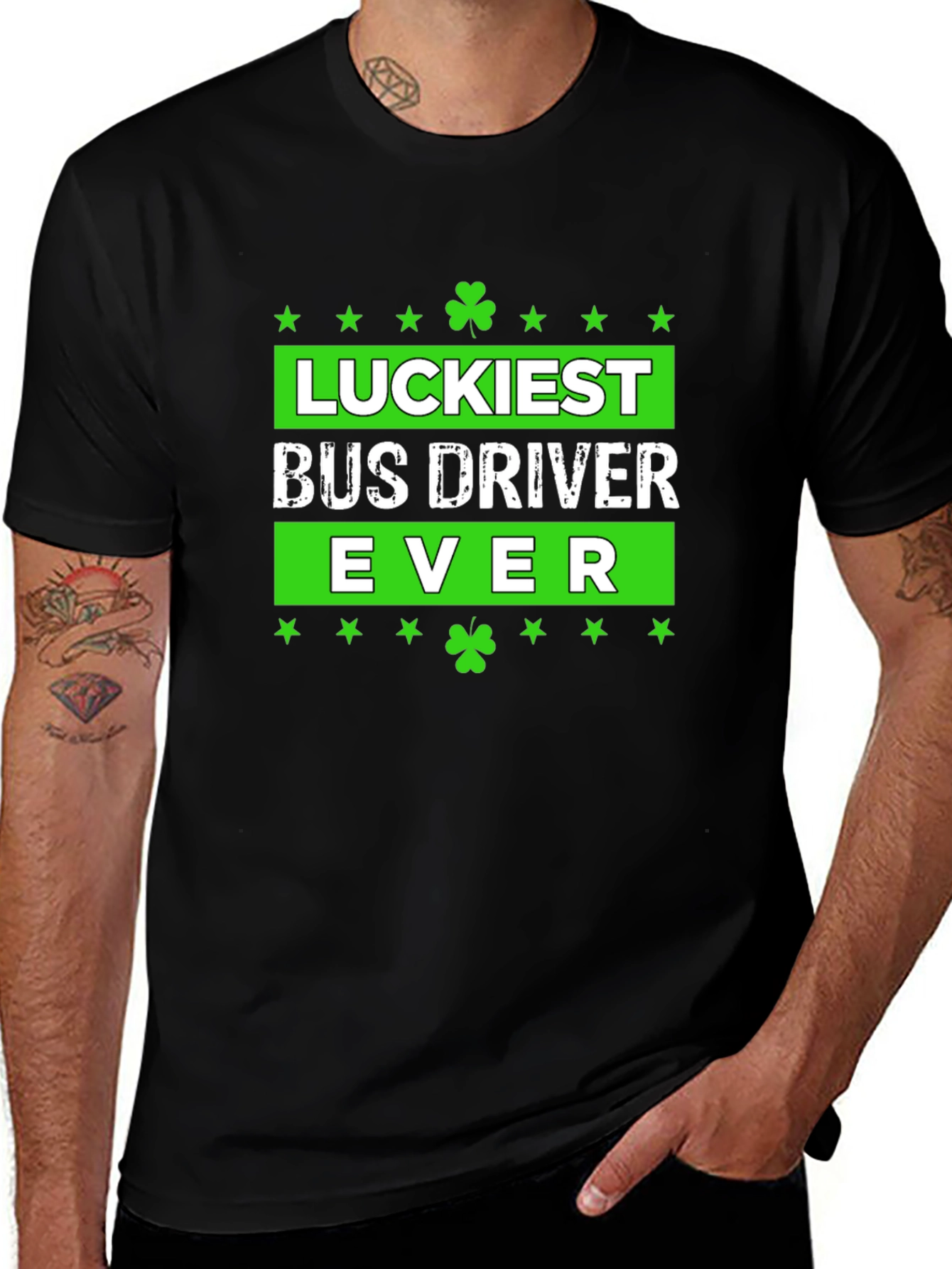 Luckiest Bus Driver Ever St. Patricks Day T-Shirt