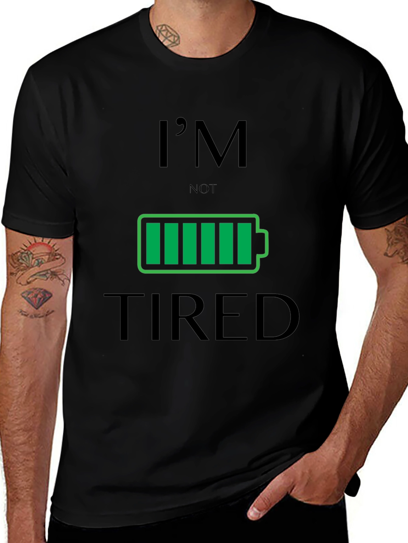 Im Not Tired Battery Graphic Tee