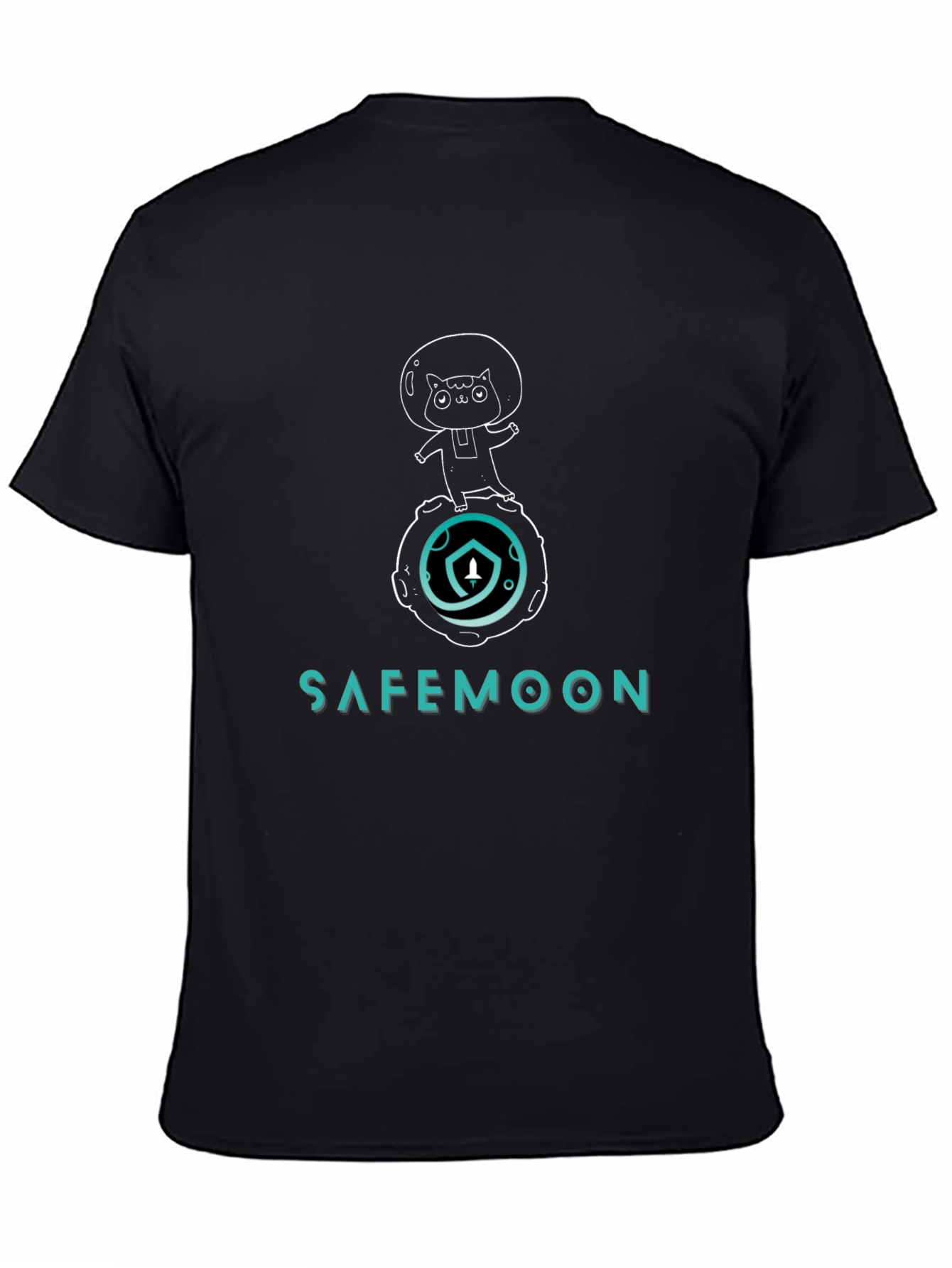 Safemoon Cat Astronaut Graphic T-Shirt