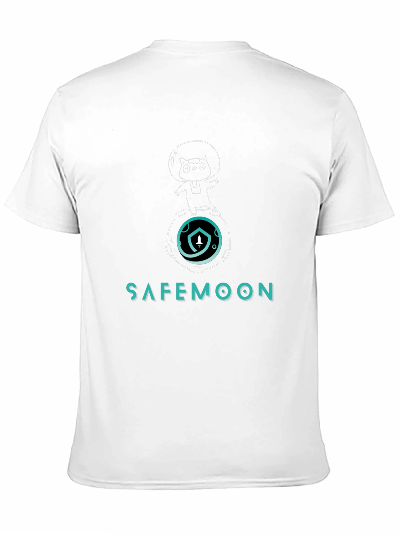 Safemoon Cat Astronaut Graphic T-Shirt