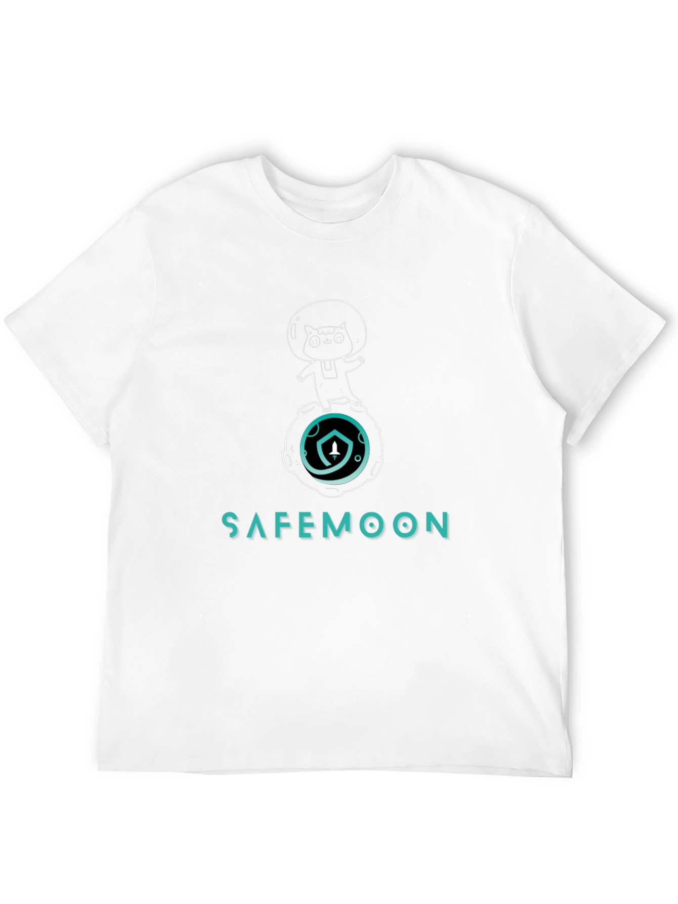 Safemoon Cat Astronaut Graphic T-Shirt