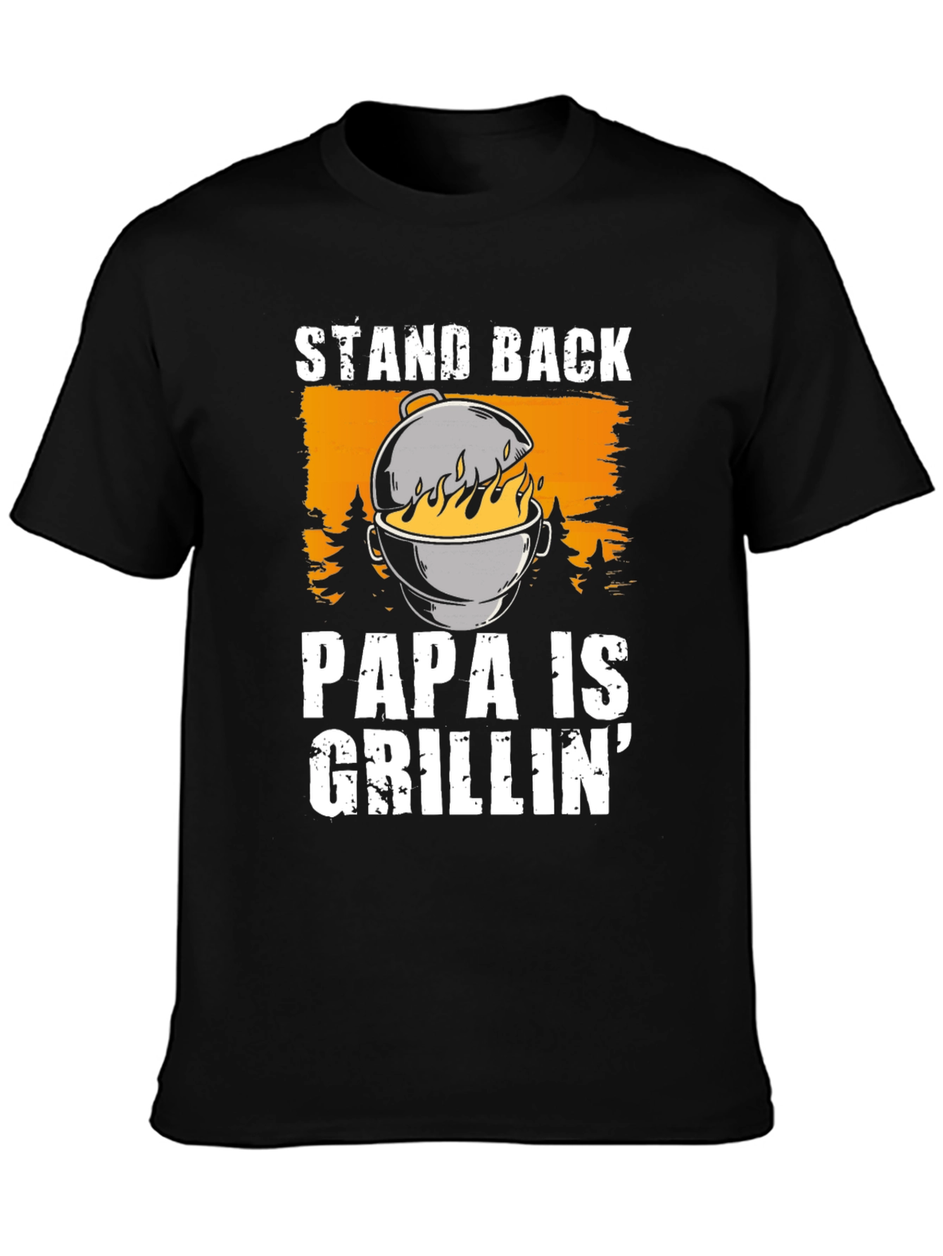 Papa Is Grillin Graphic T-Shirt
