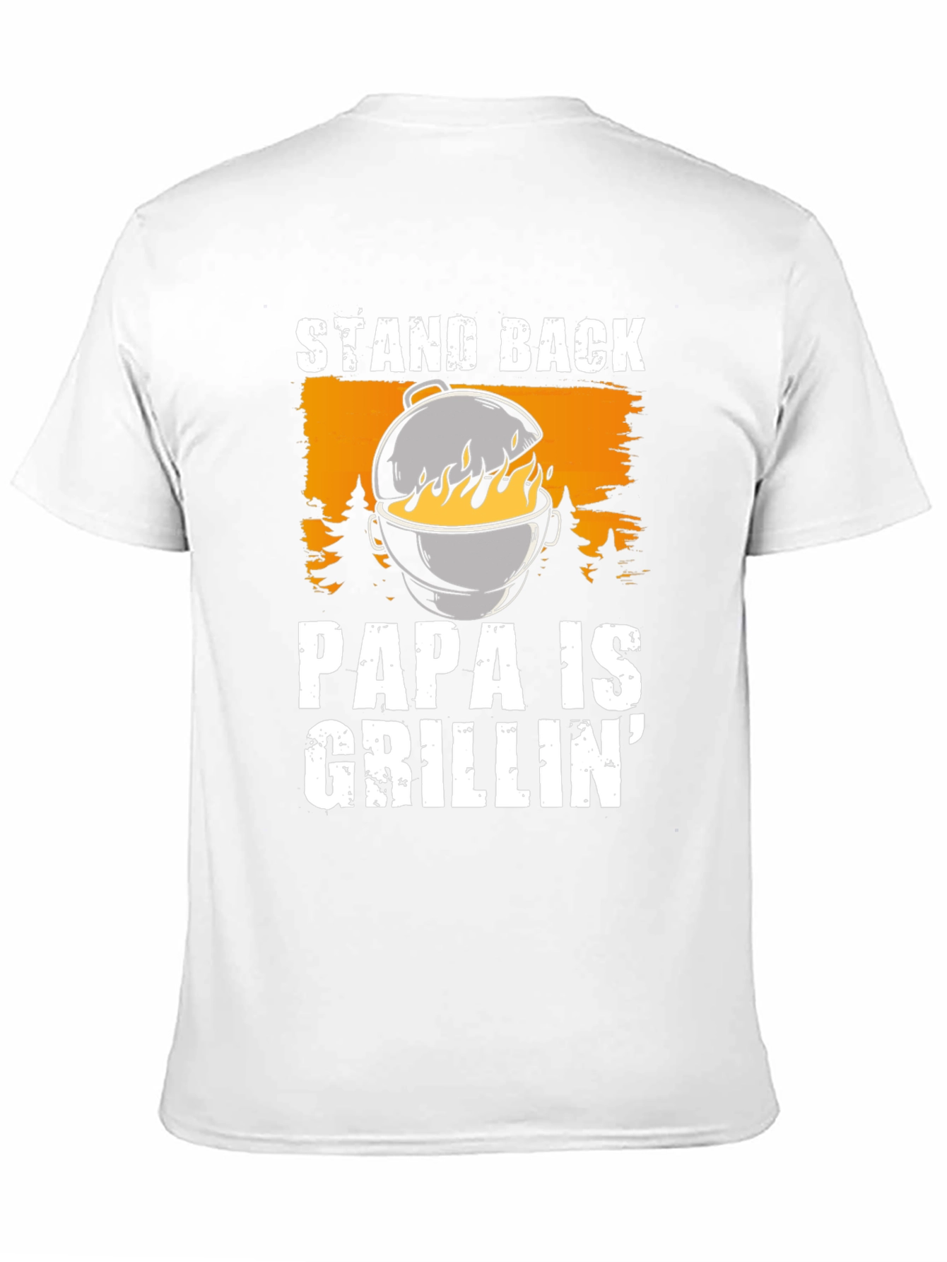 Papa Is Grillin Graphic T-Shirt
