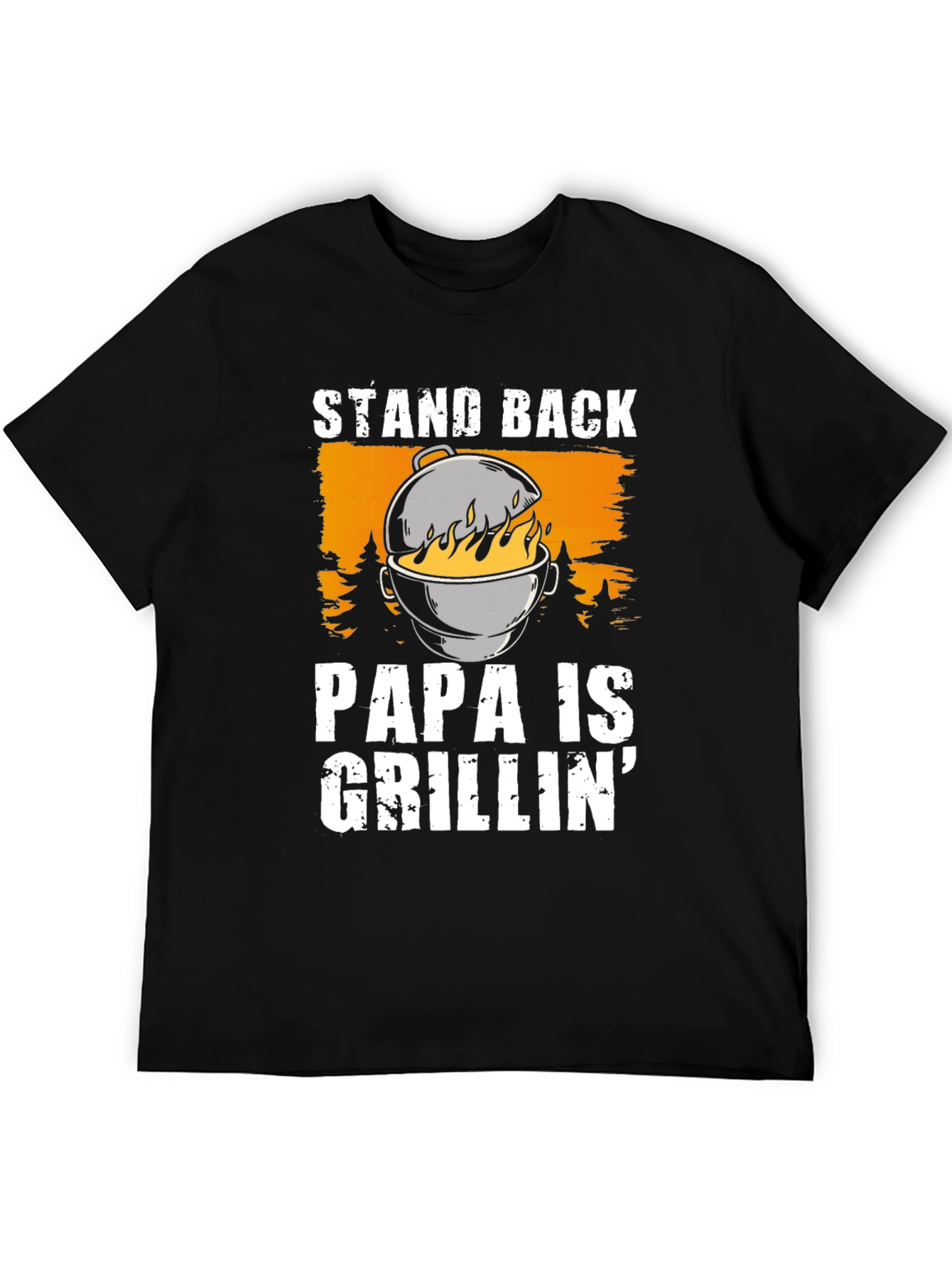 Papa Is Grillin Graphic T-Shirt