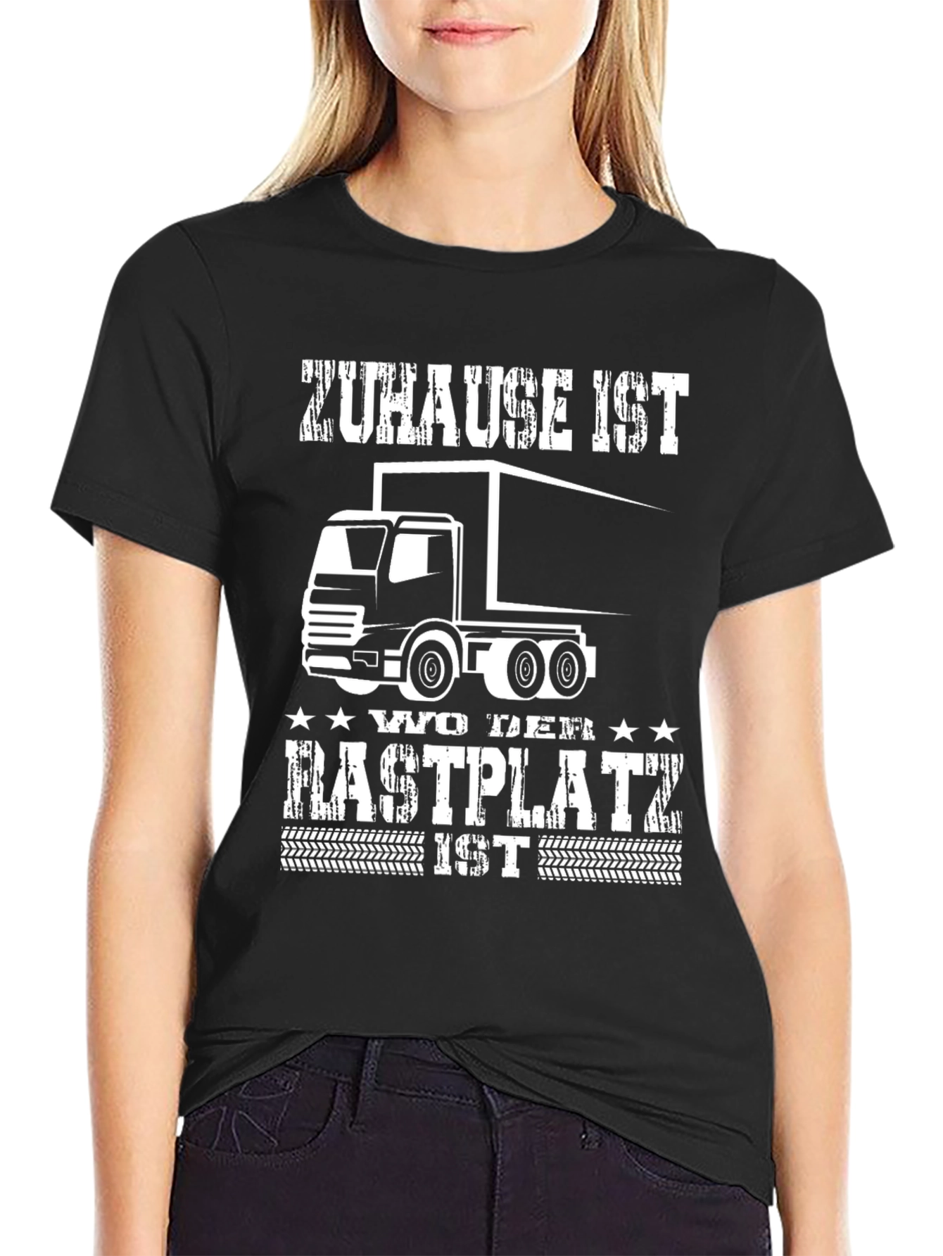 Trucker T-Shirt - Zuhause Ist Wo Der Rastplatz Ist