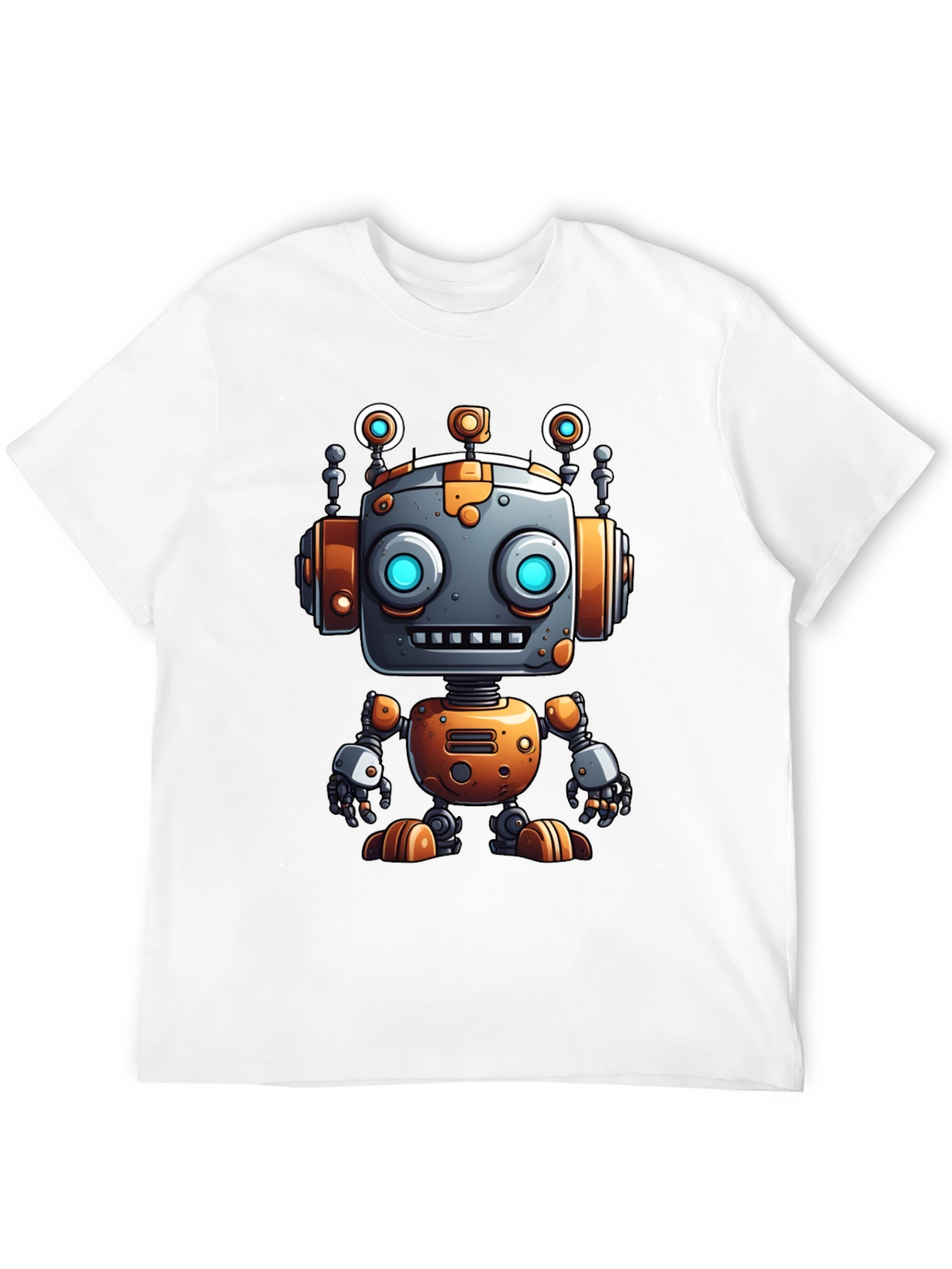 Cool Robot Graphic Tee - Sci-Fi Style