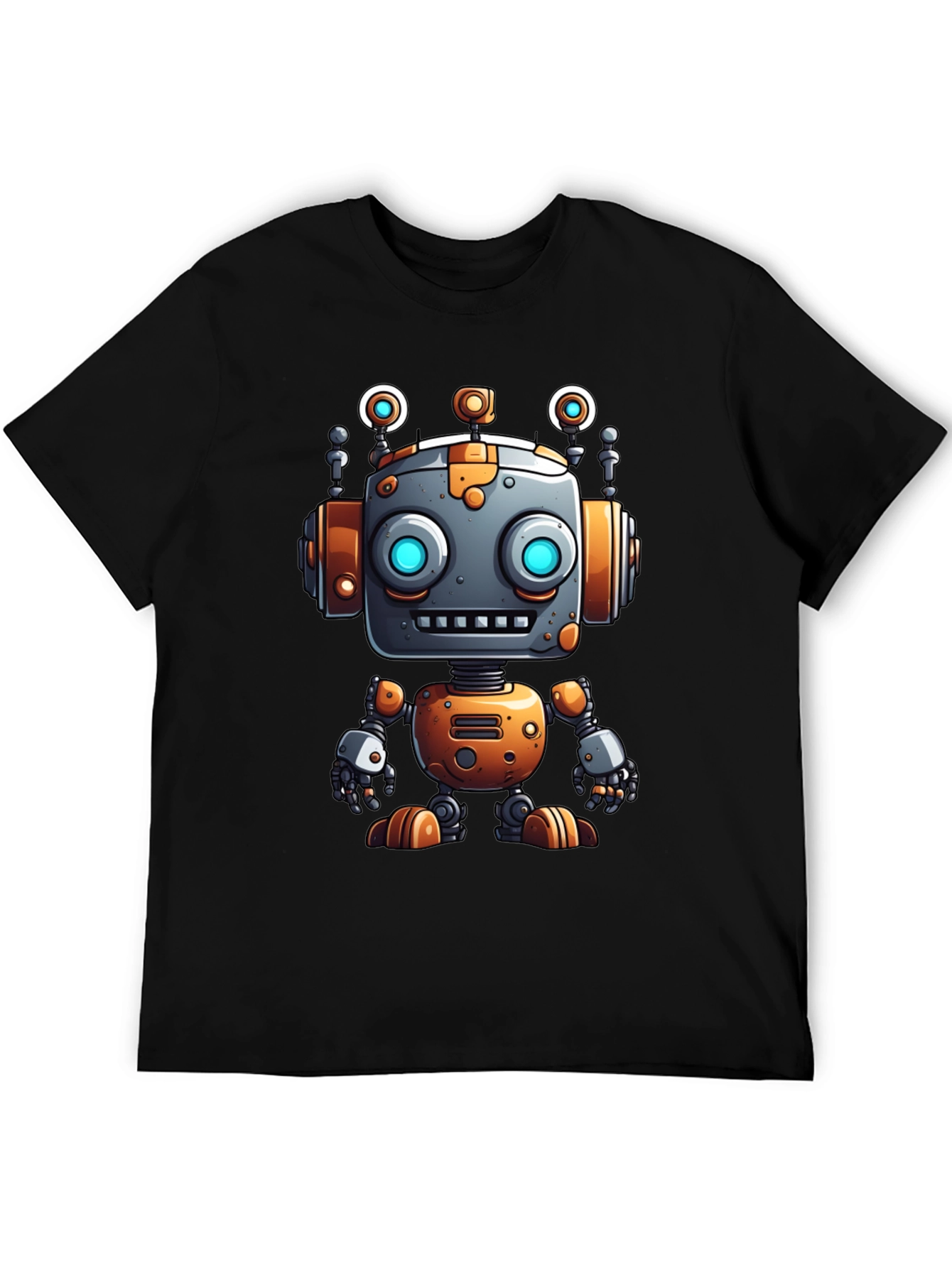 Cool Robot Graphic Tee - Sci-Fi Style