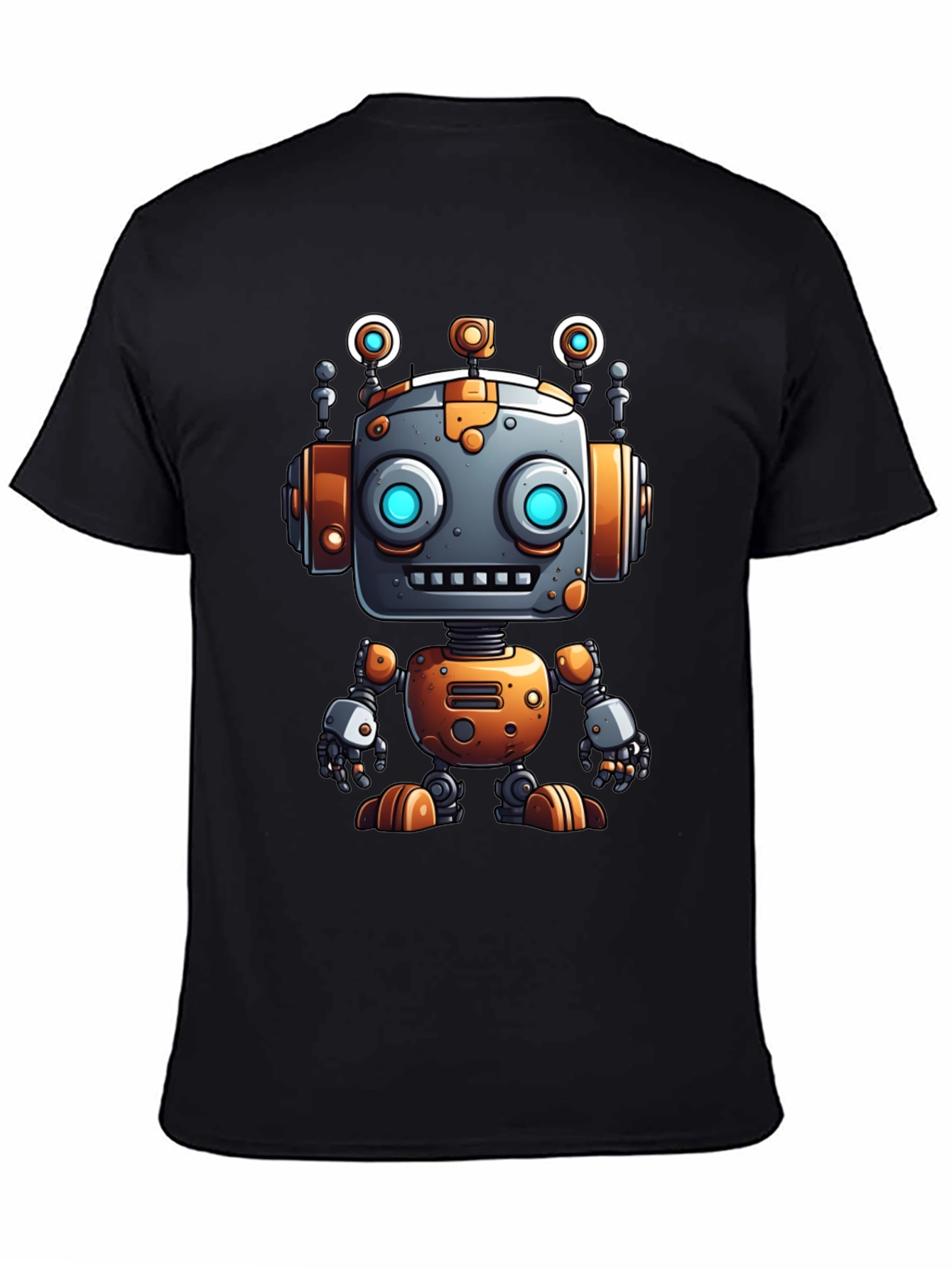 Cool Robot Graphic Tee - Sci-Fi Style