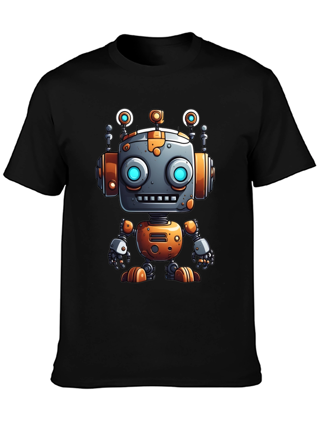 Cool Robot Graphic Tee - Sci-Fi Style