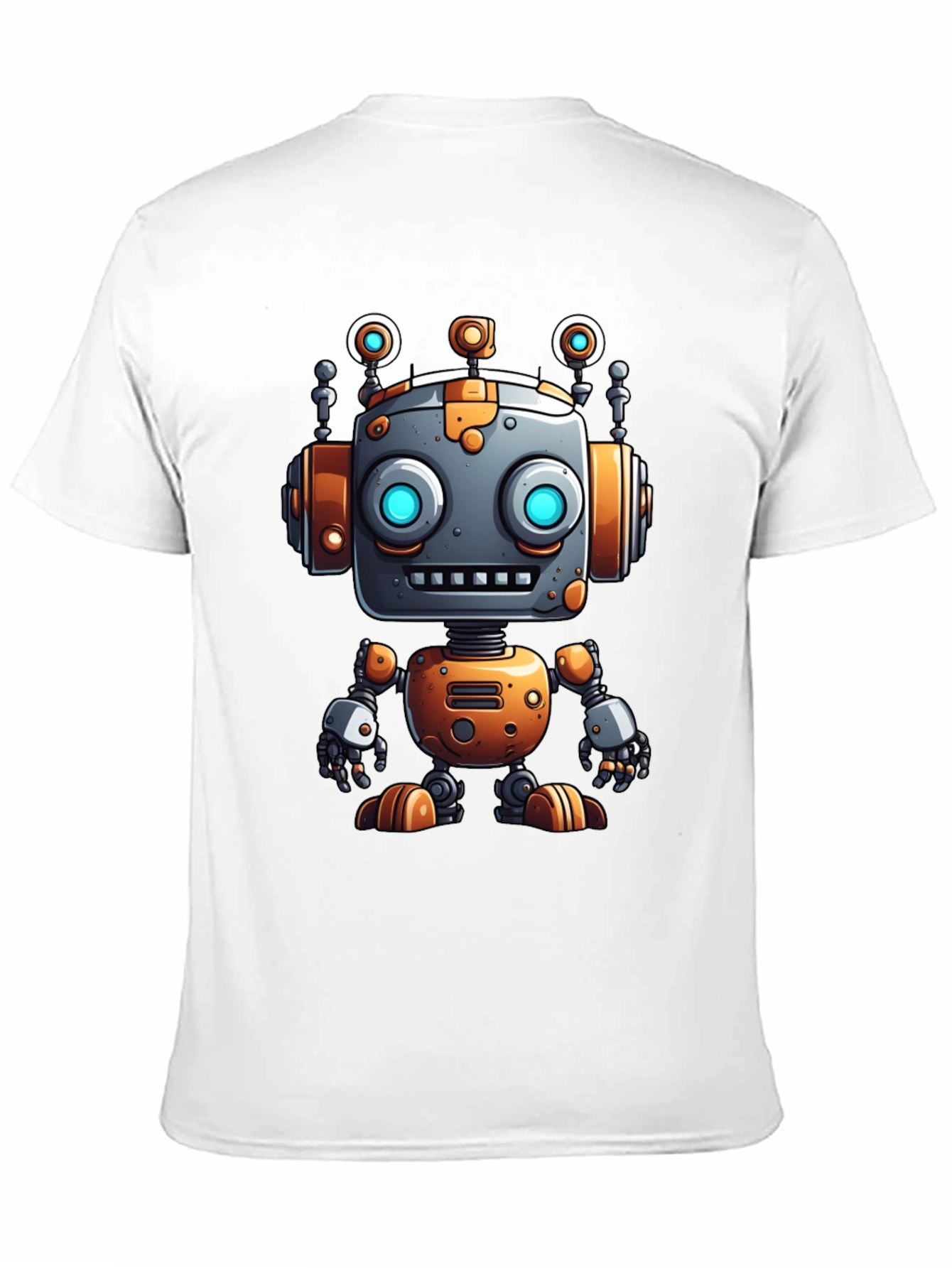 Cool Robot Graphic Tee - Sci-Fi Style