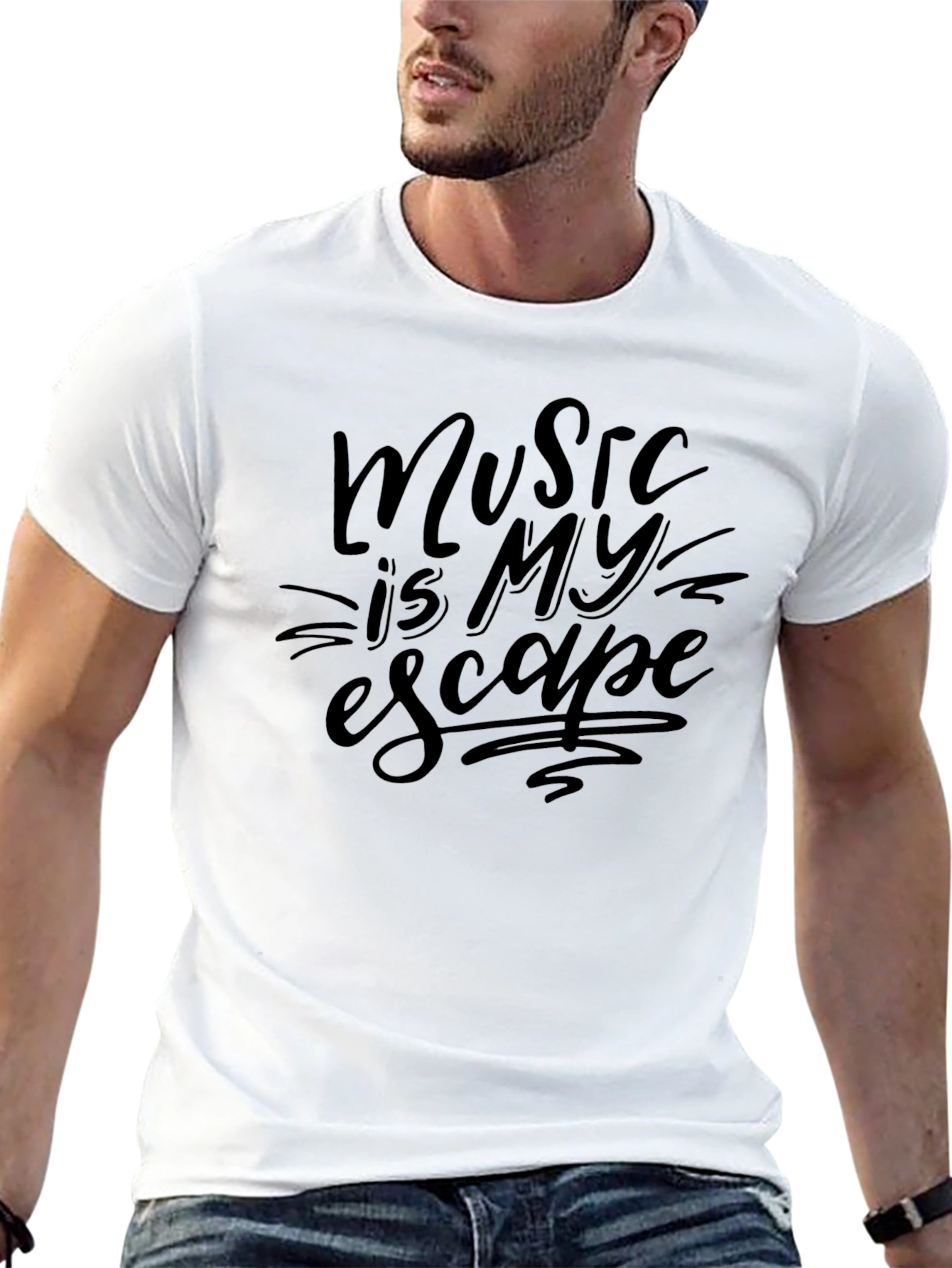 Music is My Escape Graphic T-Shirt