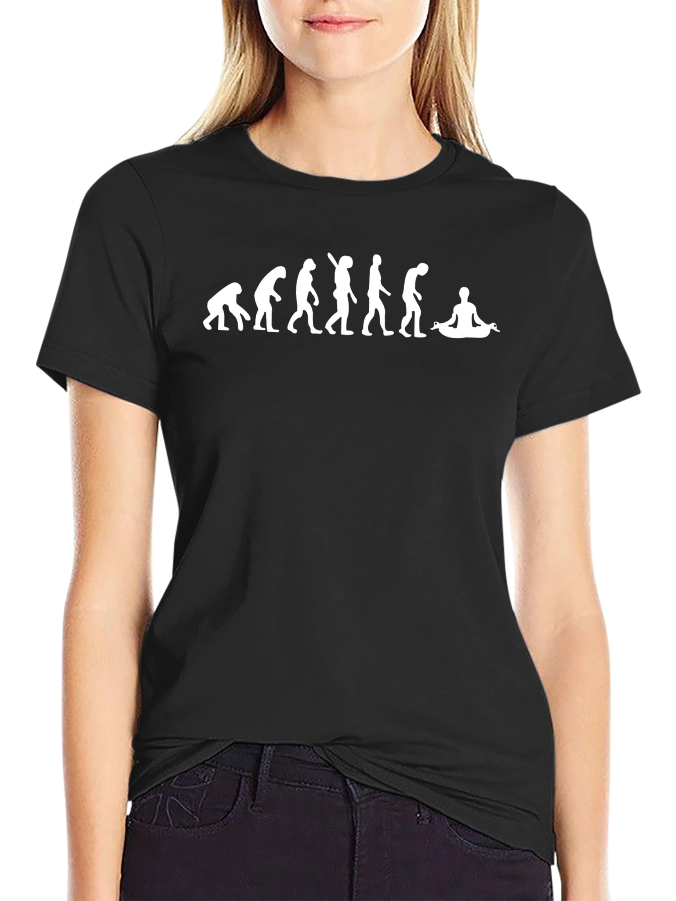 Evolution to Yoga Black T-Shirt