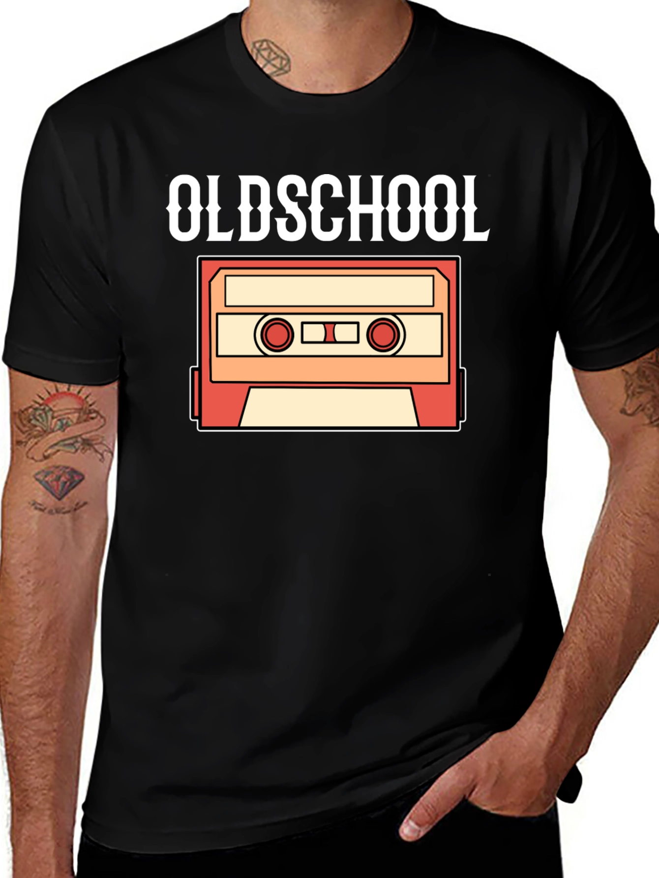 Oldschool Cassette Tape Graphic Tee