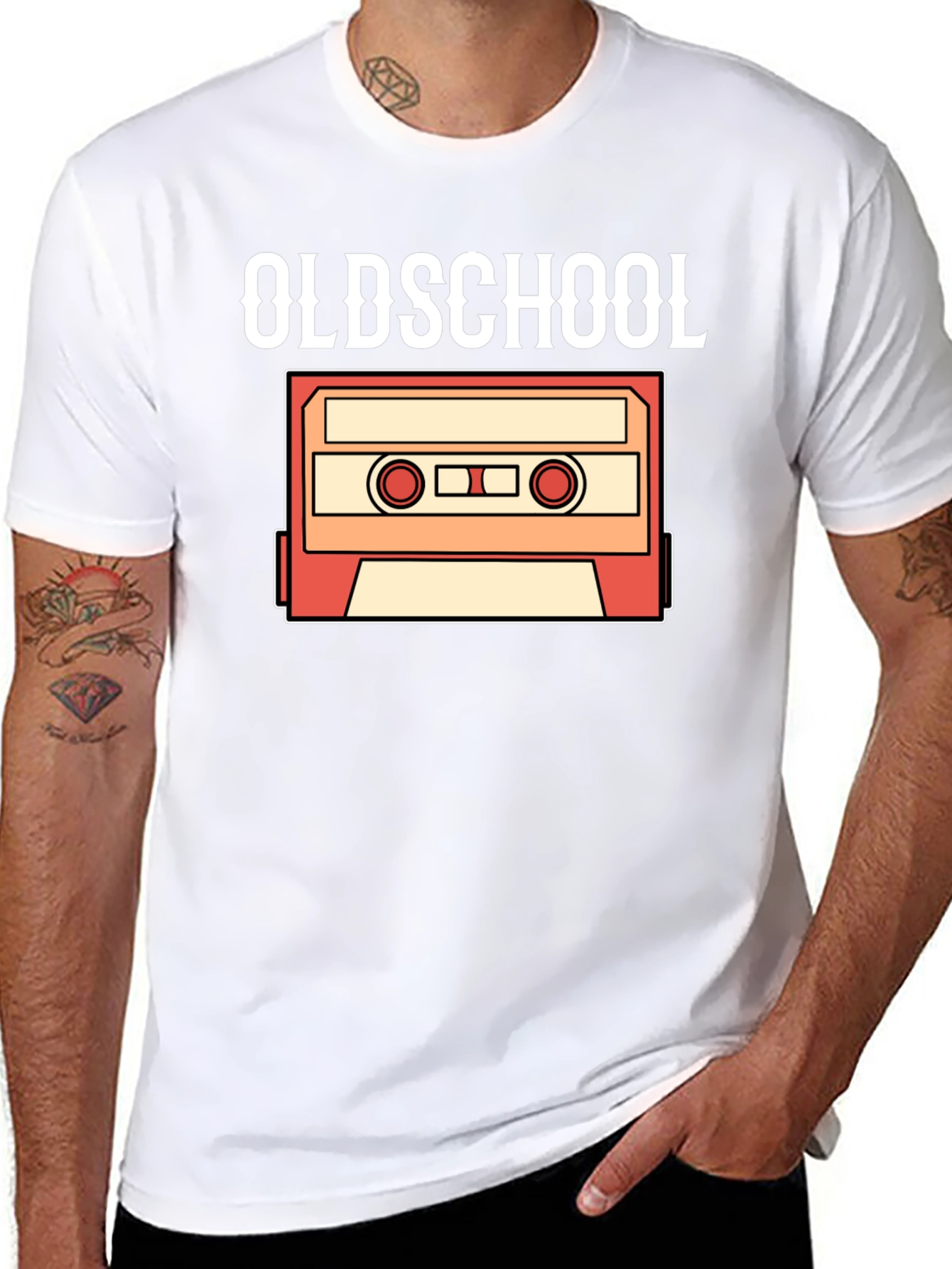 Oldschool Cassette Tape Graphic Tee