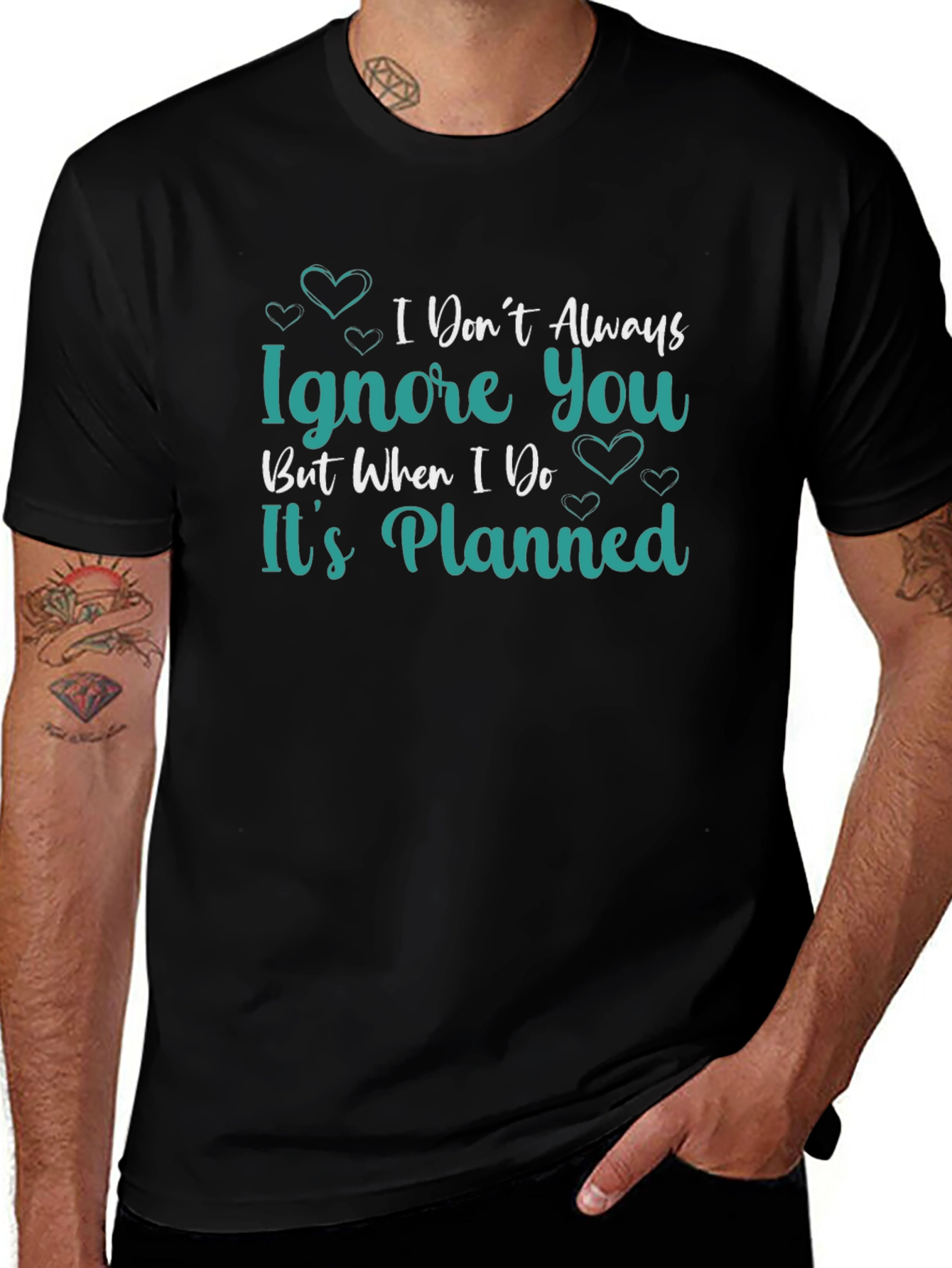 Funny Ignore You Planned Graphic T-Shirt