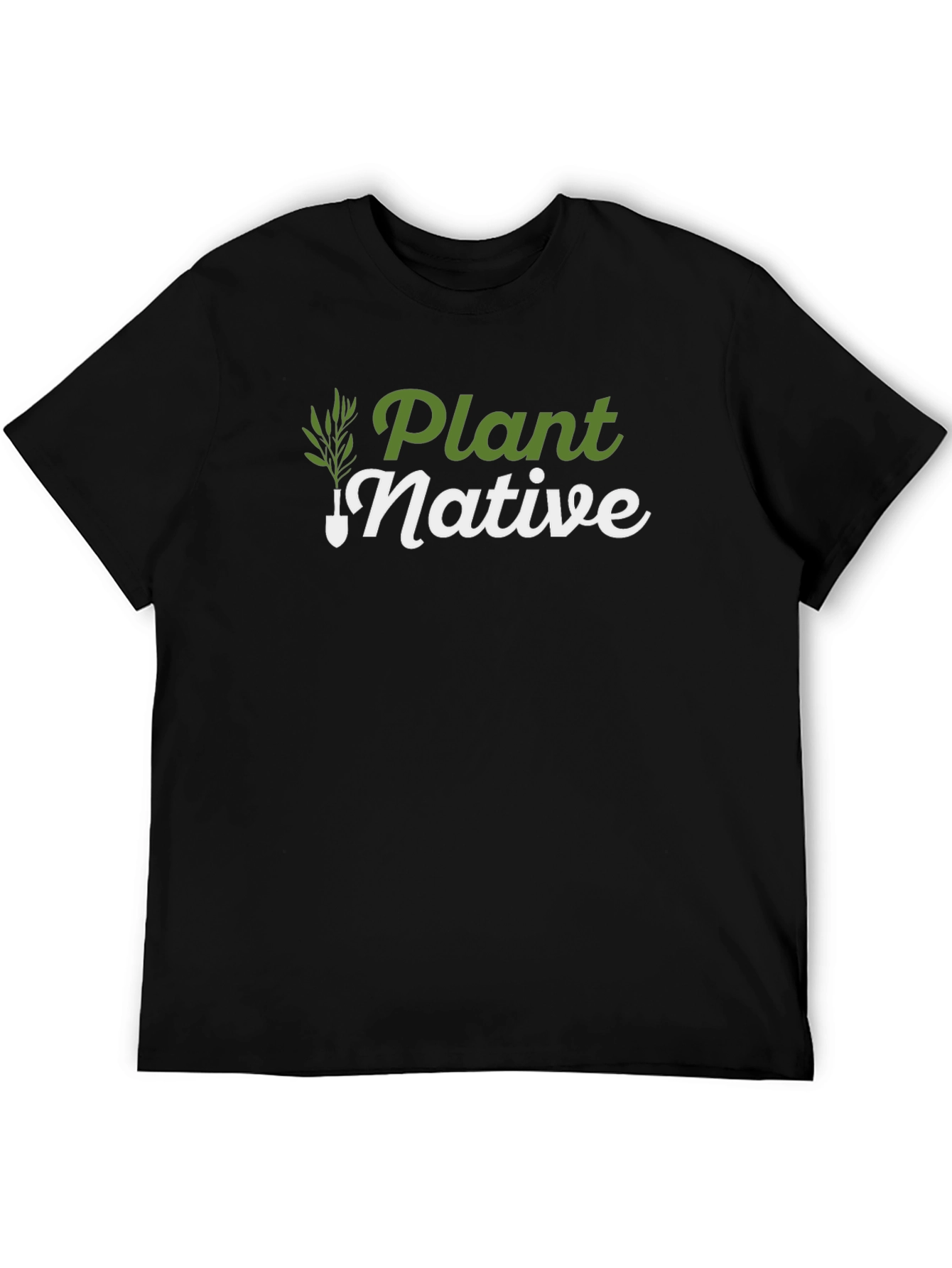 Plant Native Graphic T-Shirt - Black Eco-Friendly